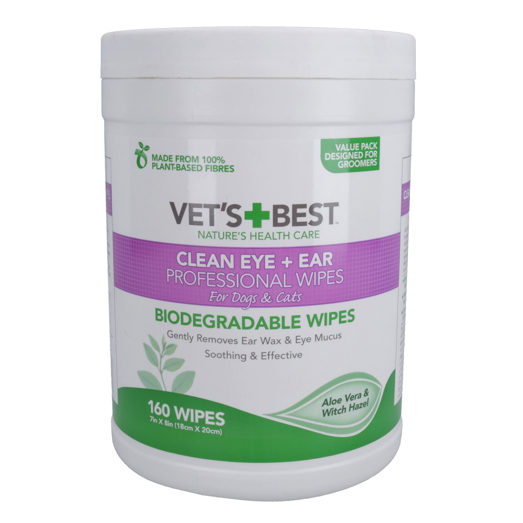 160PK Natural Dog Cat Puppy Pet Ear & Eye Cleaning Wipes Dog Hygiene