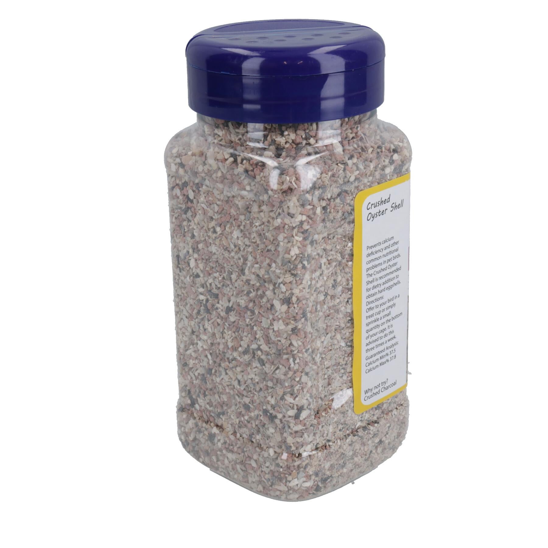Lot de 6 coquilles d'huîtres broyées pour oiseaux, 600 g, calcium et minéraux, aide à la digestion