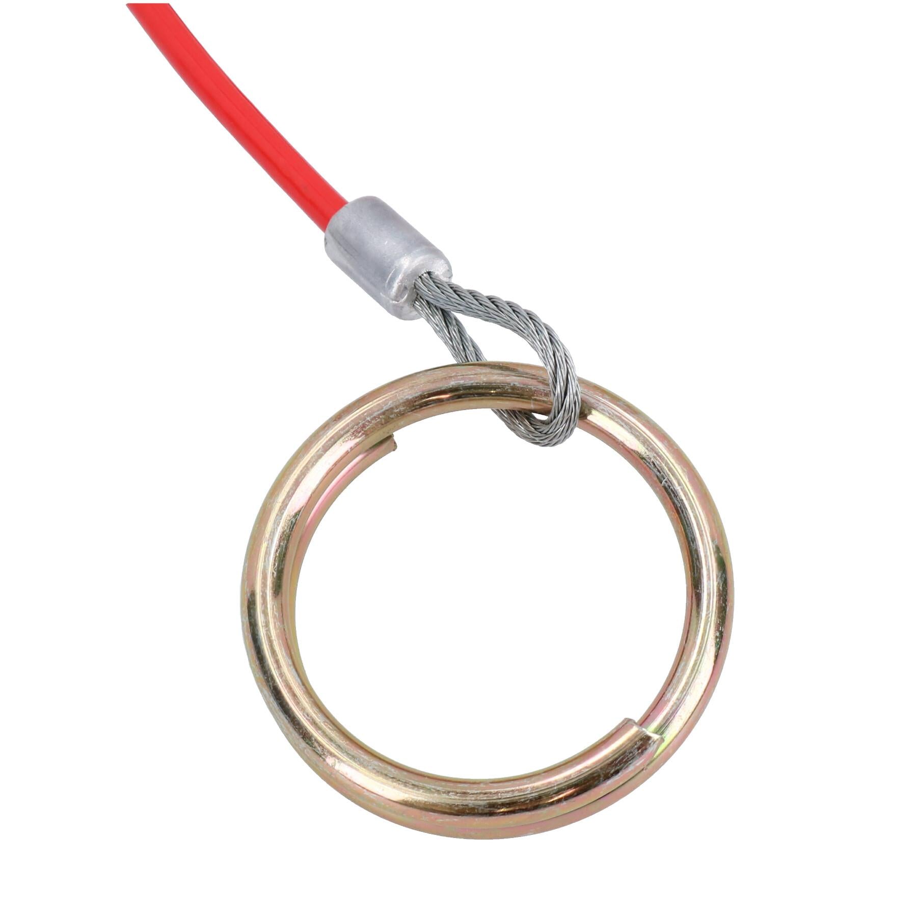 1 m 2 mm gebremstes Abreißkabel für Anhänger (rot) TR027