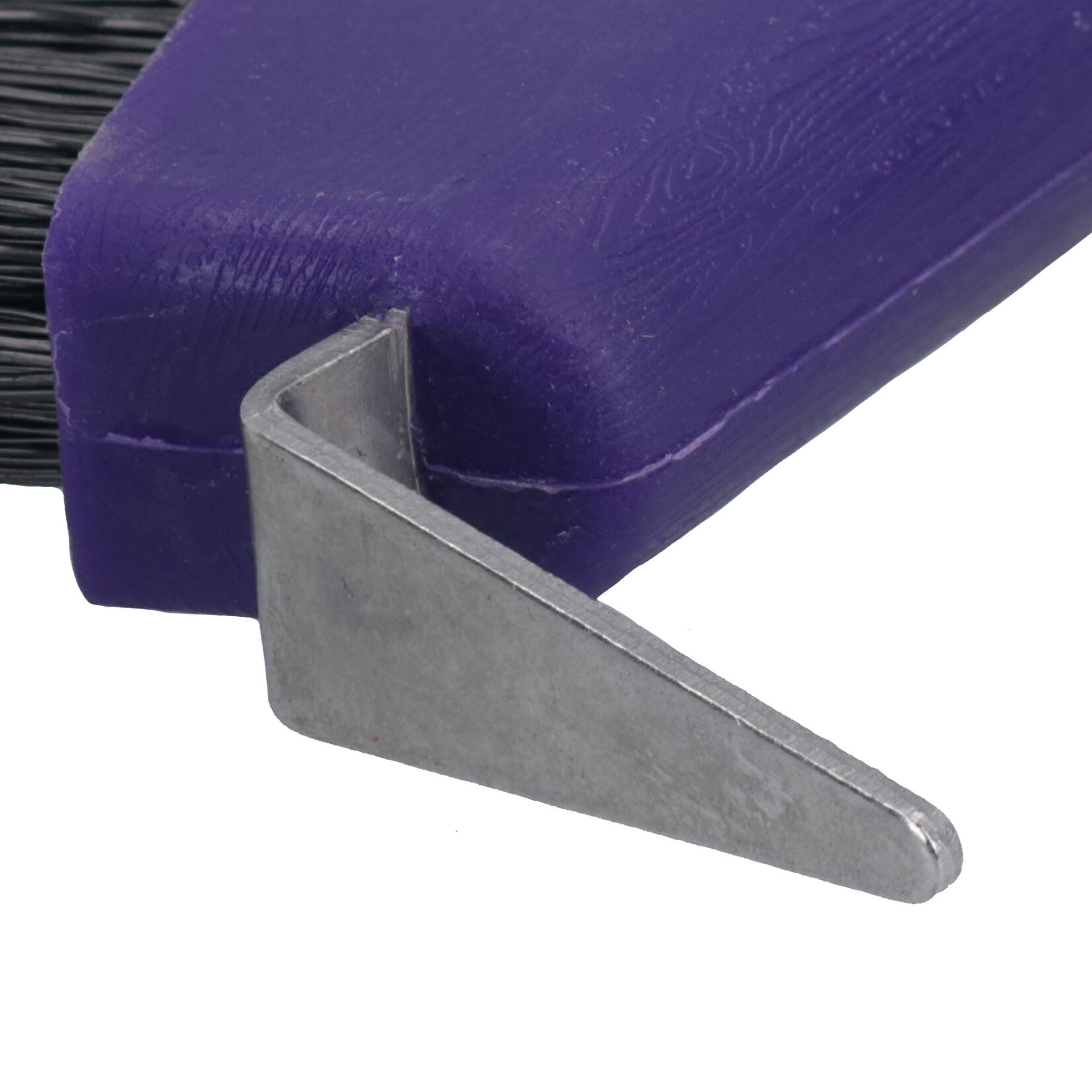 Cure-pieds et brosse pour chevaux violets durables avec poignée ondulée, accessoire d'écurie