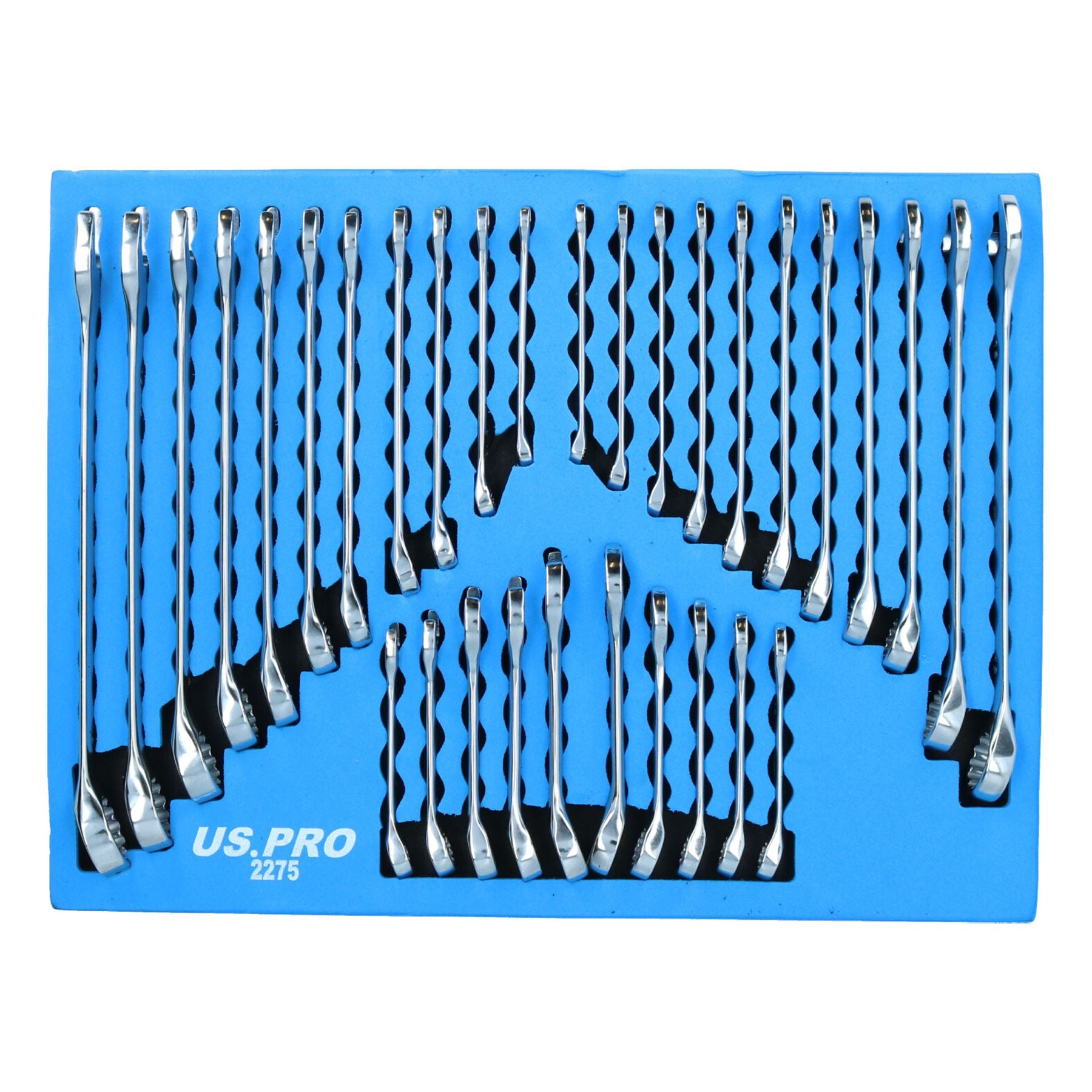 Clés mixtes métriques, MM, impériales, AF, standard + courte, 32 pièces