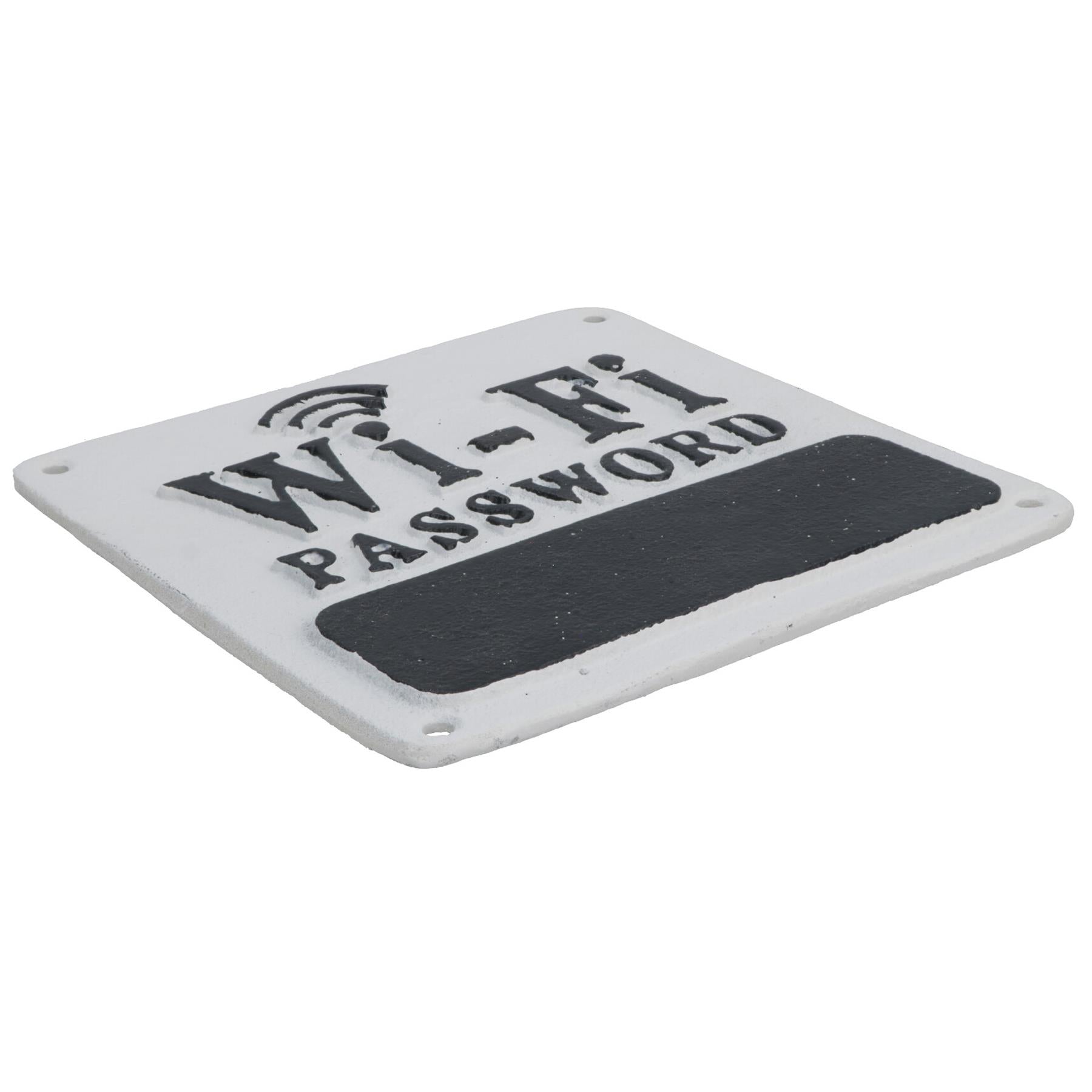 Wi-Fi Password Cast Iron Sign Plaque Wall Door House Hotel Bar Cafe Shop Pub