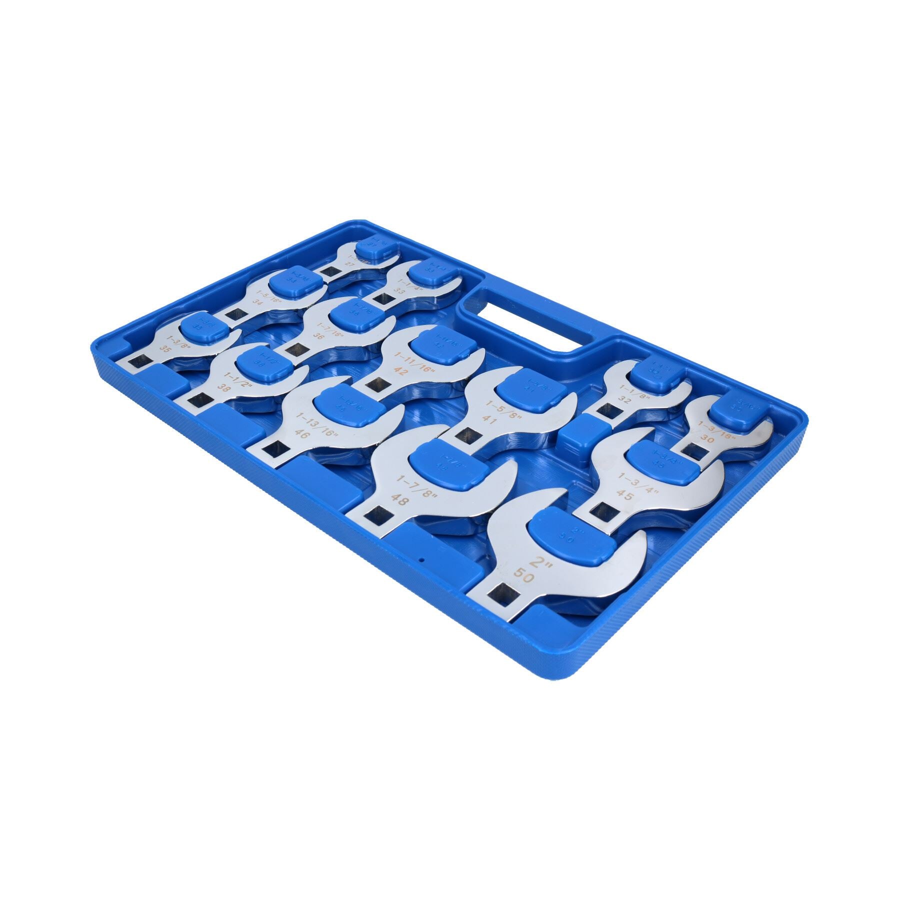 Jeu de clés à molette Crowfeet de grandes tailles métriques Crowfeet de 27 à 50 mm, empreinte 1/2" TE191