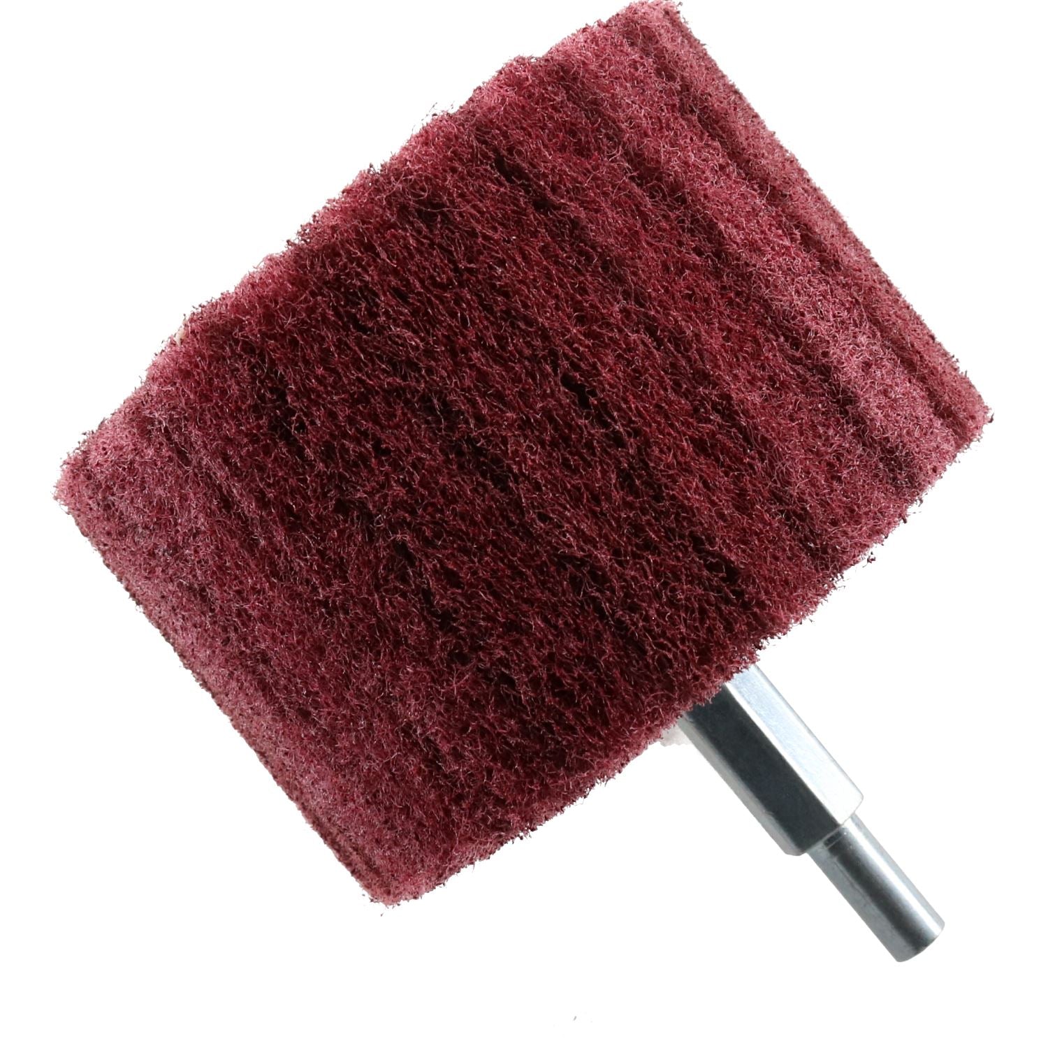 Zylinderförmiger Schleif- und Poliermopp, Breite 75 mm, Körnung 240, Schaft 6 mm
