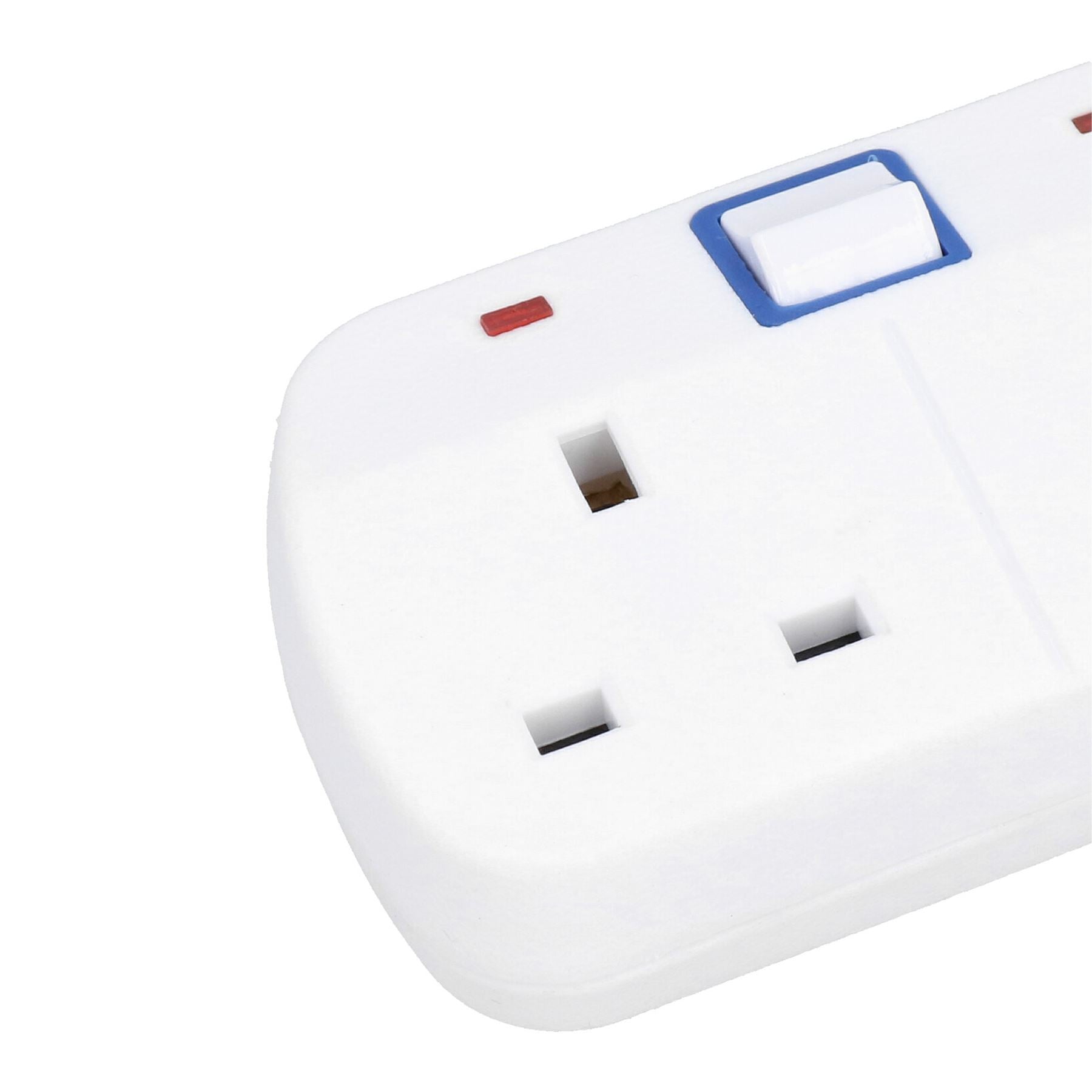 Adaptateur de rallonge de prise à 4 voies pour prise britannique Prises commutées individuellement