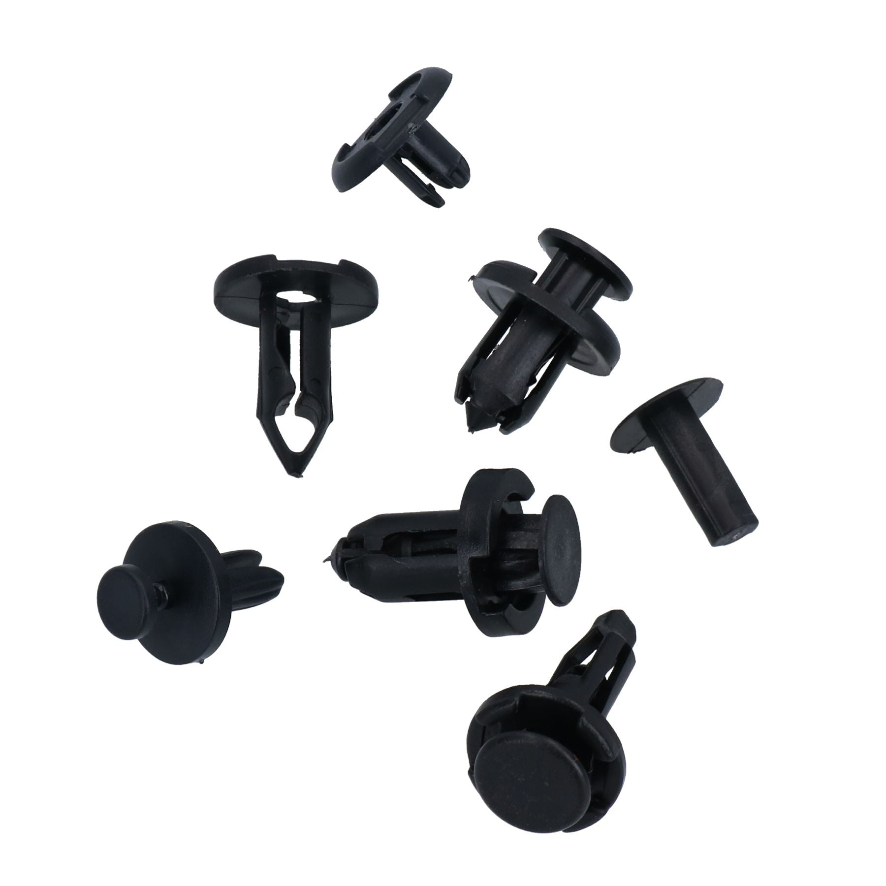 Assortiment de clips à punaises pour fixations de carrosserie, ailes, pare-chocs, panneaux, 72 pièces
