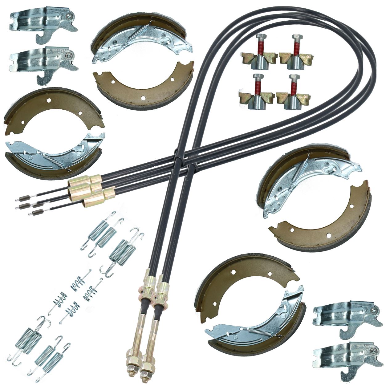 Brake Shoe & Cable Full Kit for Ifor Williams 12ft Livestock Trailer TA5HD 3500kg