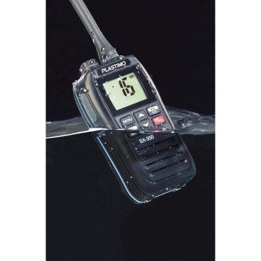 Plastimo UKW-Funkgerät Marine SX-350, tragbar, schwimmfähig, wasserdicht, wiederaufladbar