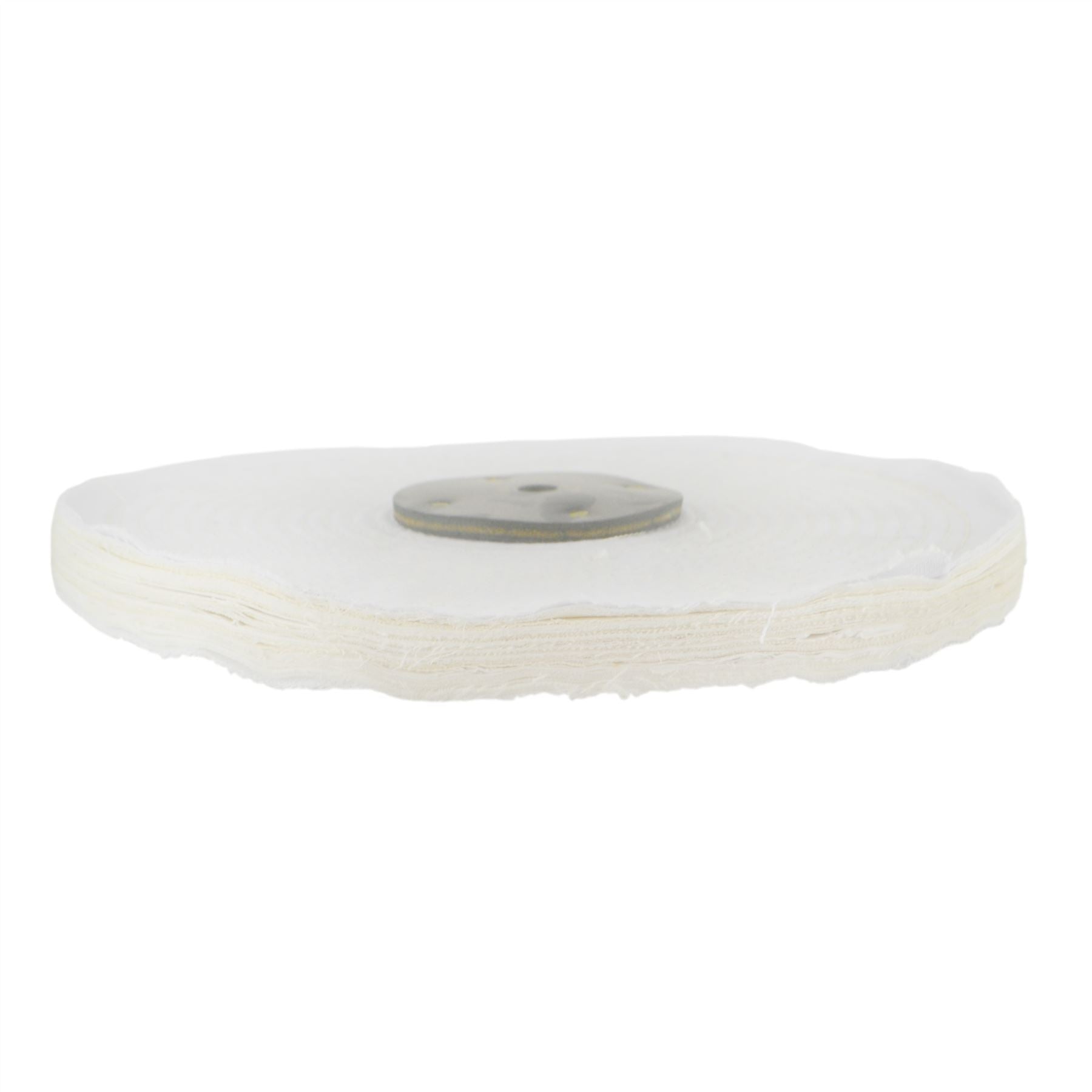 White Close Stitched Metal Polishing Buffing Mop 10" x 0.5" 1 section 2nd Stage