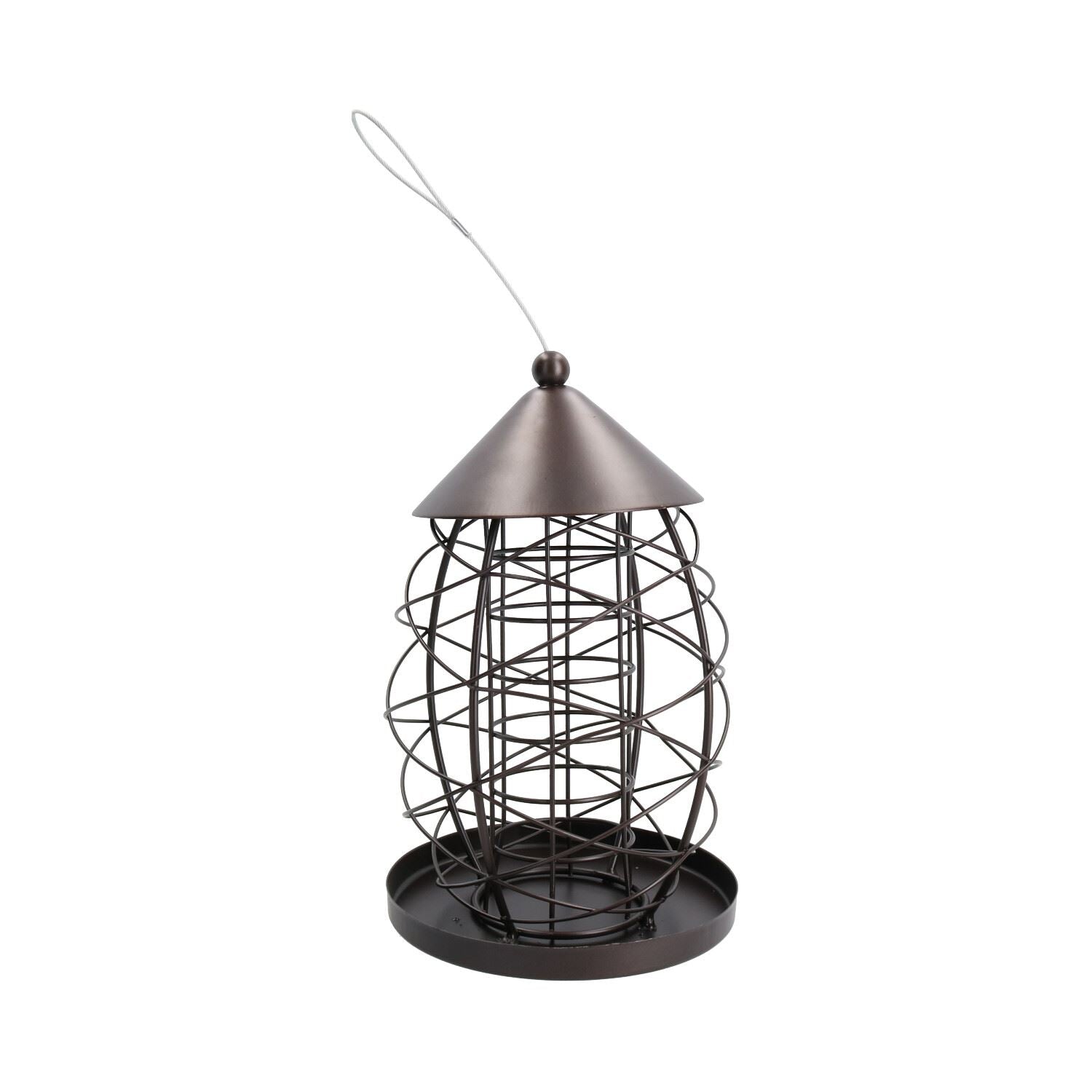 Lantern Bird Feeder FatBall Holder Hanging Feeding Station Wild Birds 17x25cm
