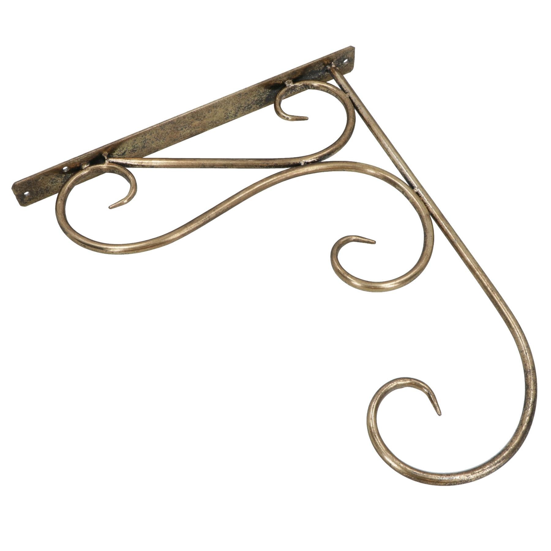 Scroll Basket Flower Hook / Hanger Bracket Metal Door Wall House Garden Yard