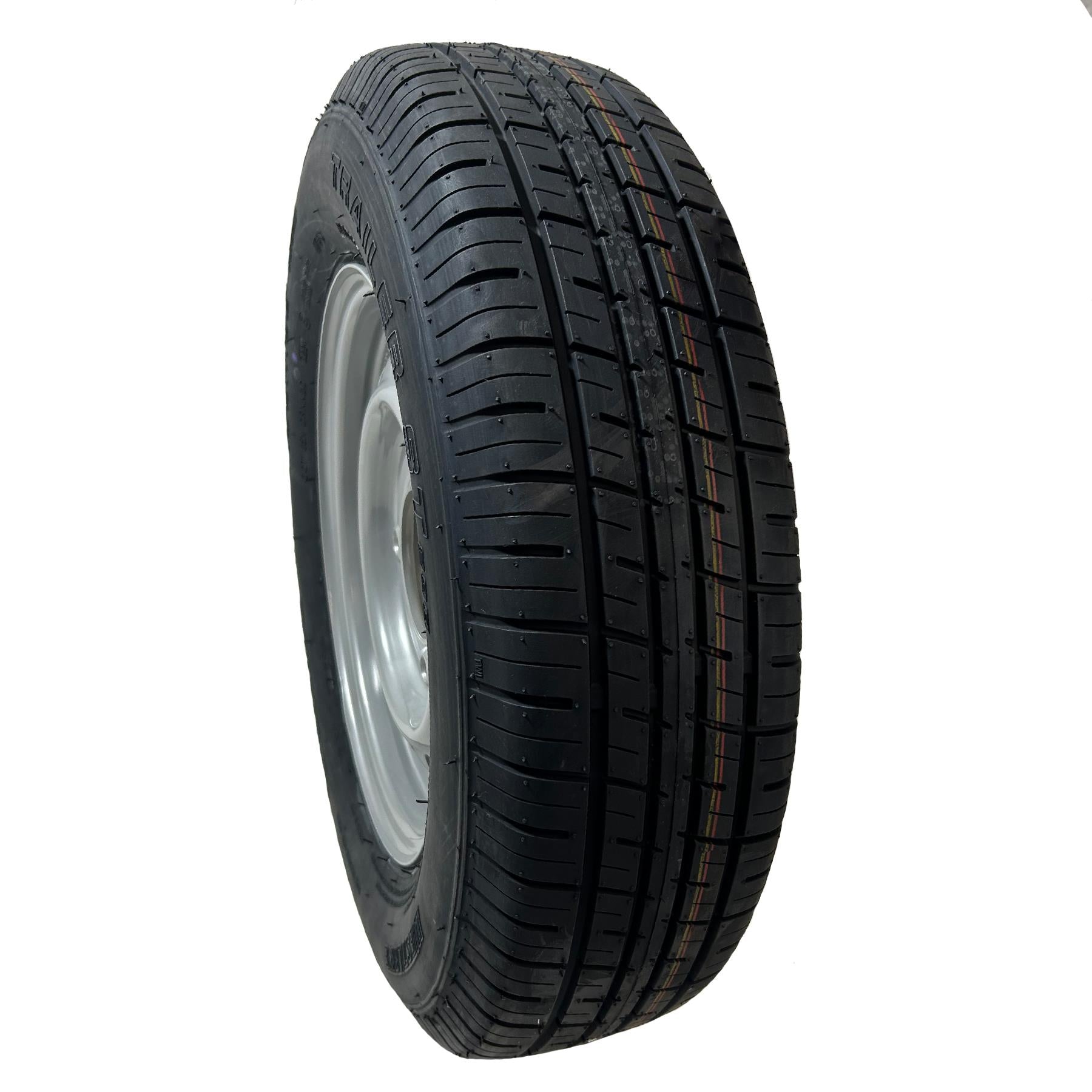 13" Wheel & Tyre for Indespension 1300kg Single Axle Goods Trailer 165 R13C