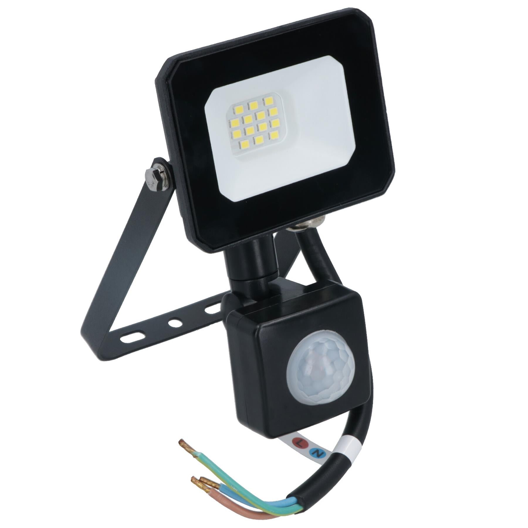 10 Watt LED Mini Floodlight Garden Lighting 800 Lumens IP65 + Motion Sensor