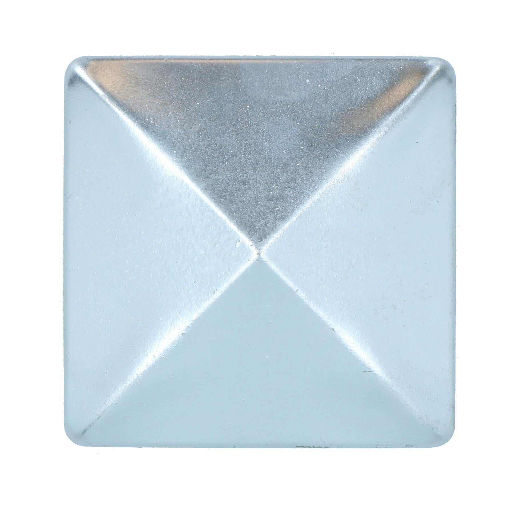 Metal Fence Post Caps for Fence Posts 100mm x 100mm Protector Cover Silver