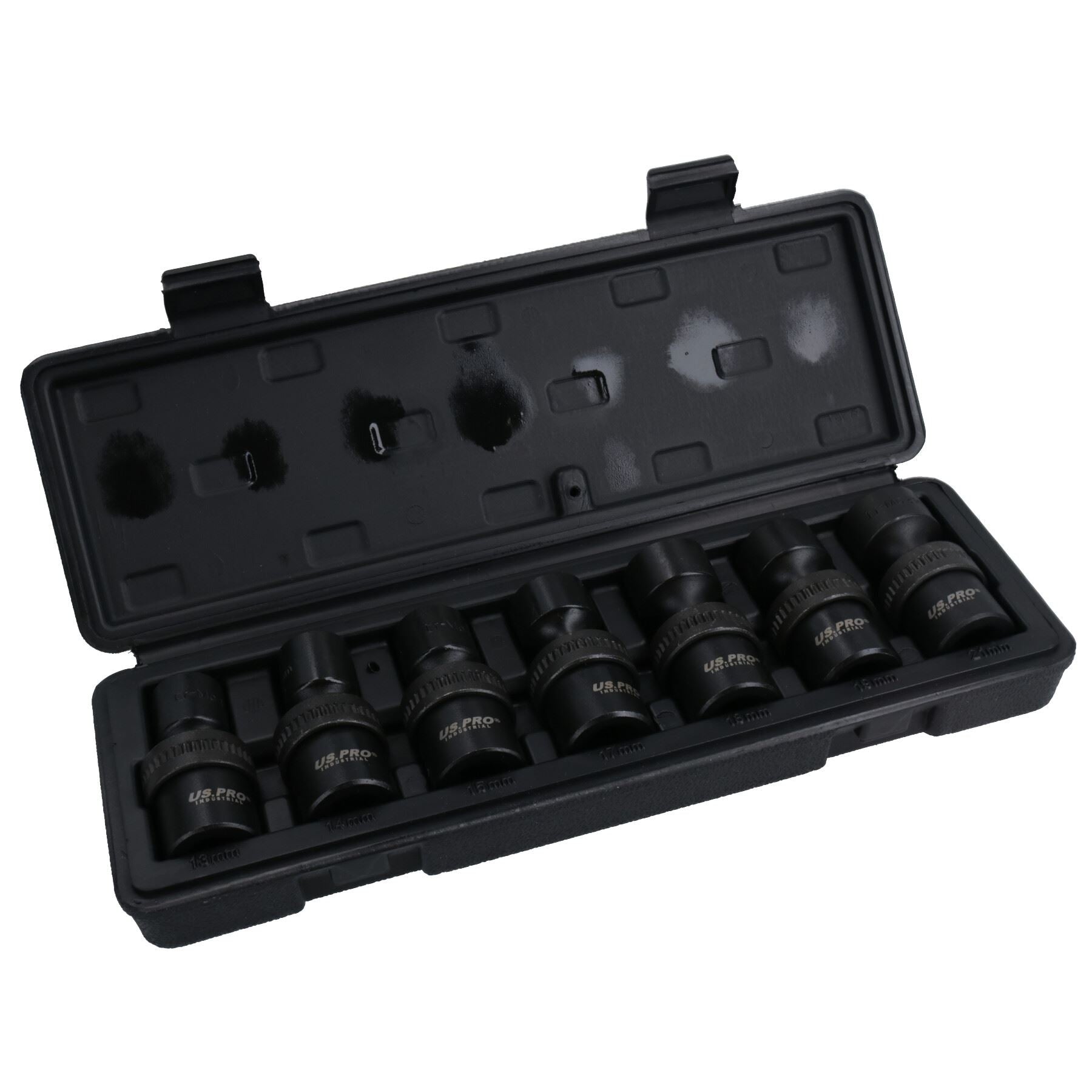 Douilles à chocs pivotantes et peu profondes métriques à entraînement de 1/2 po 13 – 21 mm 7 pièces 6 pans