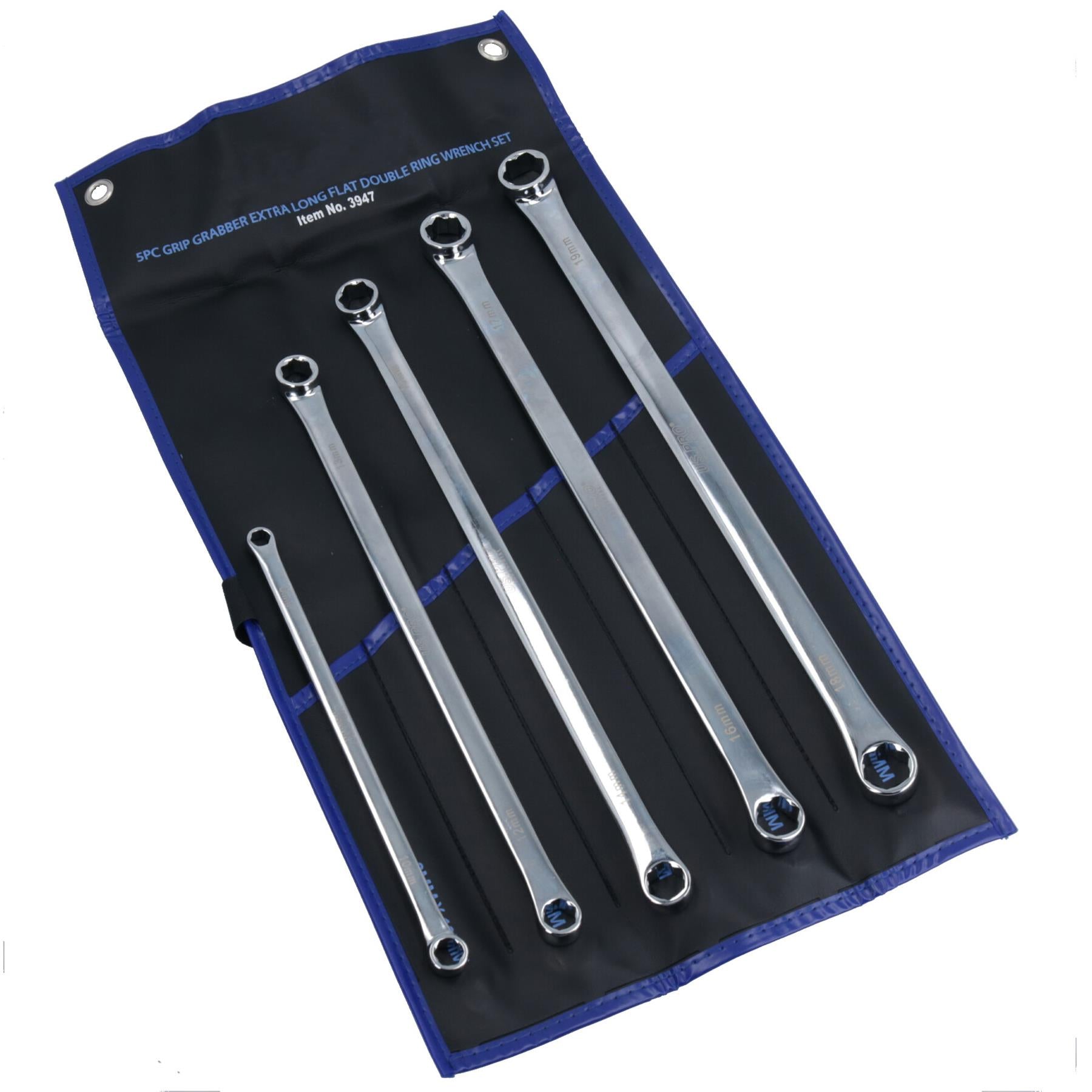 Metrischer, extra langer Luftfahrt-Maulschlüssel mit Doppelende, 8 – 19 mm