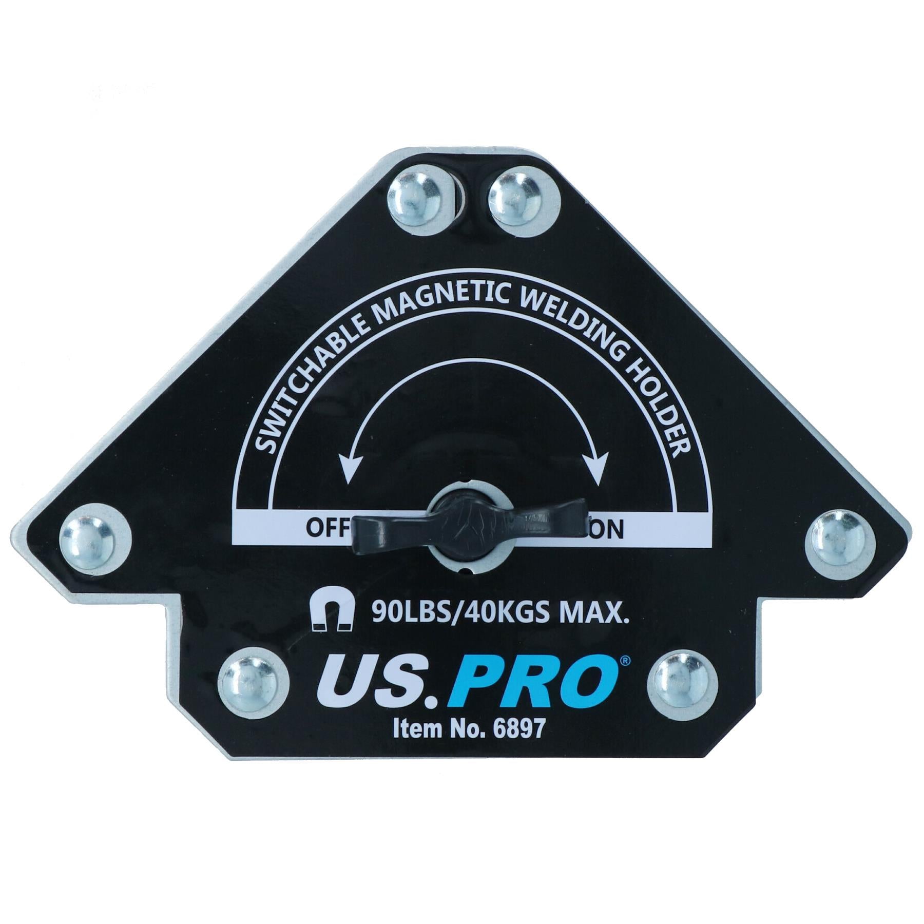 Support de soudage magnétique commutable marche/arrêt de 90 lb, support à 3 angles
