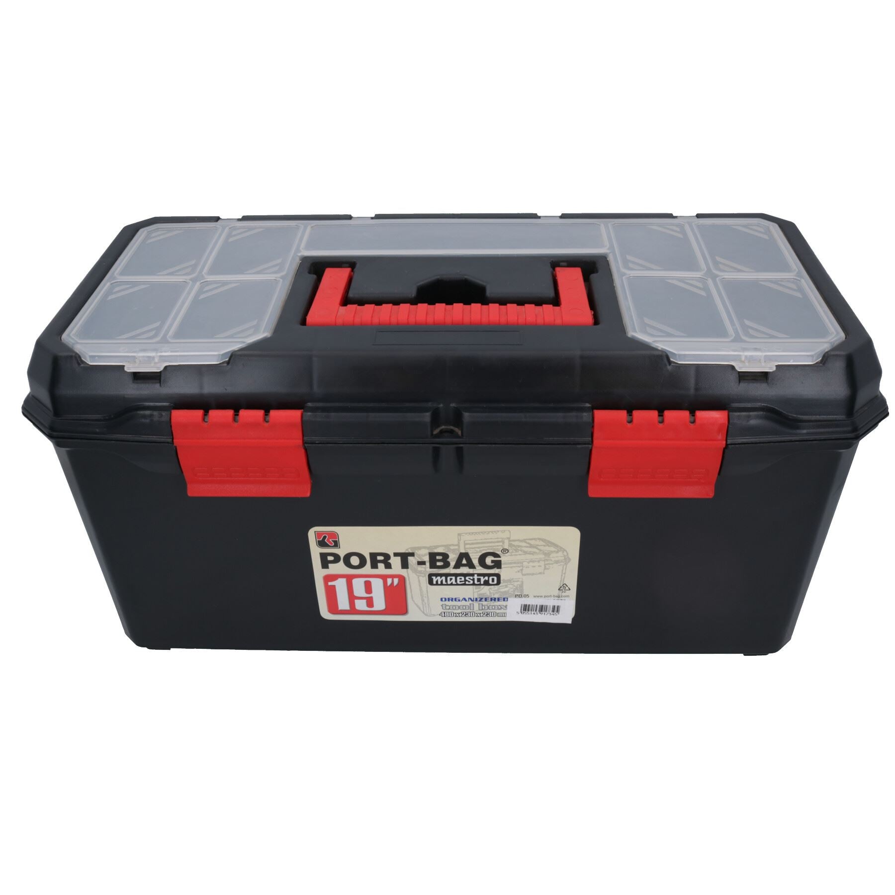 19" Maestro Toolbox with Handle / Holdall / Plastic Box / DIY Storage Box