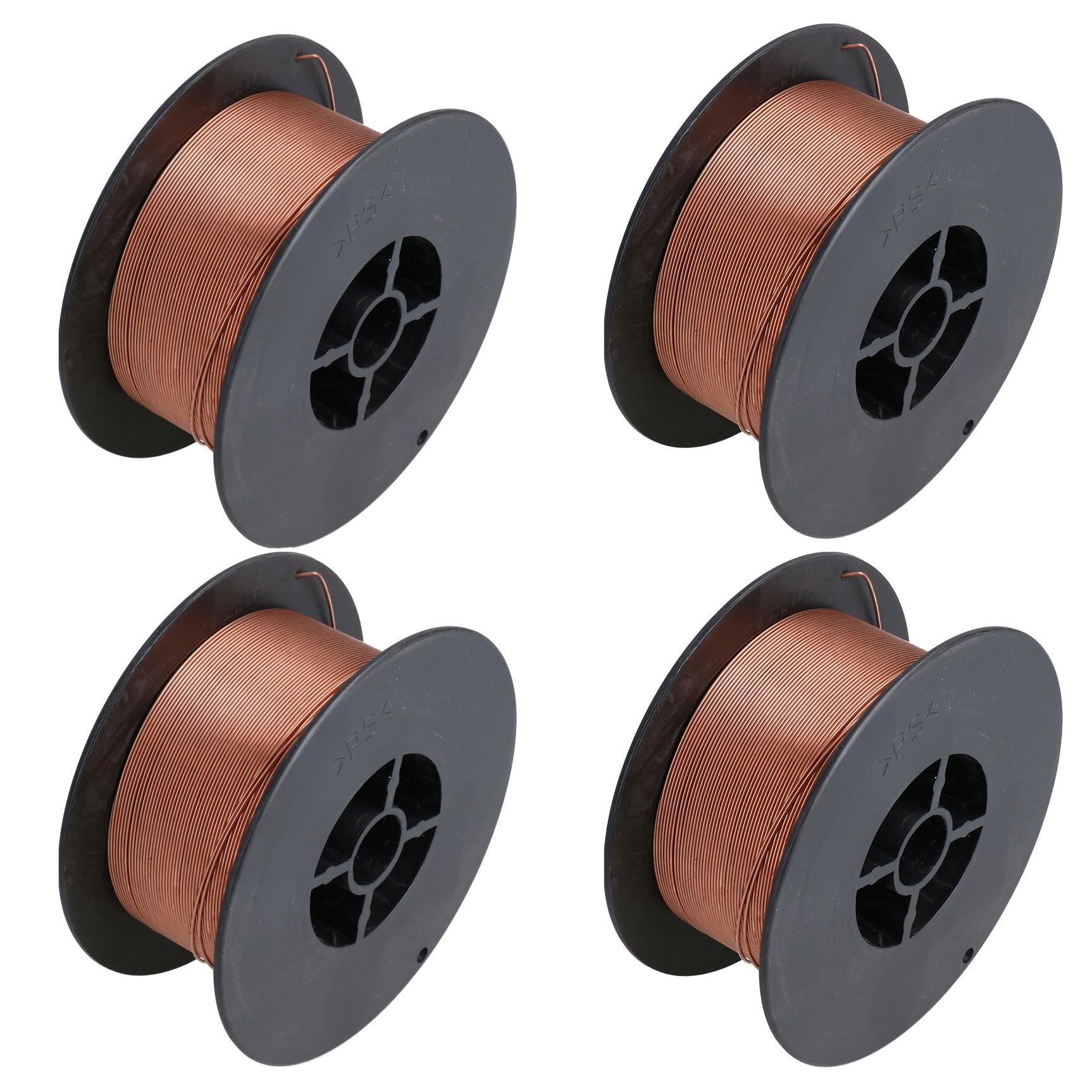 Bobine de fil de soudage MIG en acier doux de 0,8 mm, bobine de 1,0 kg au gaz argon CO2