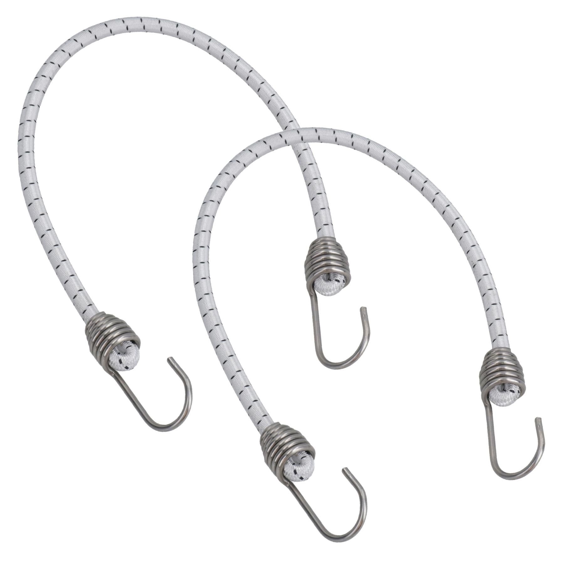 30" Bungee Rope With Stainless Steel Hooks Cords Shock Elastic Marine Boat