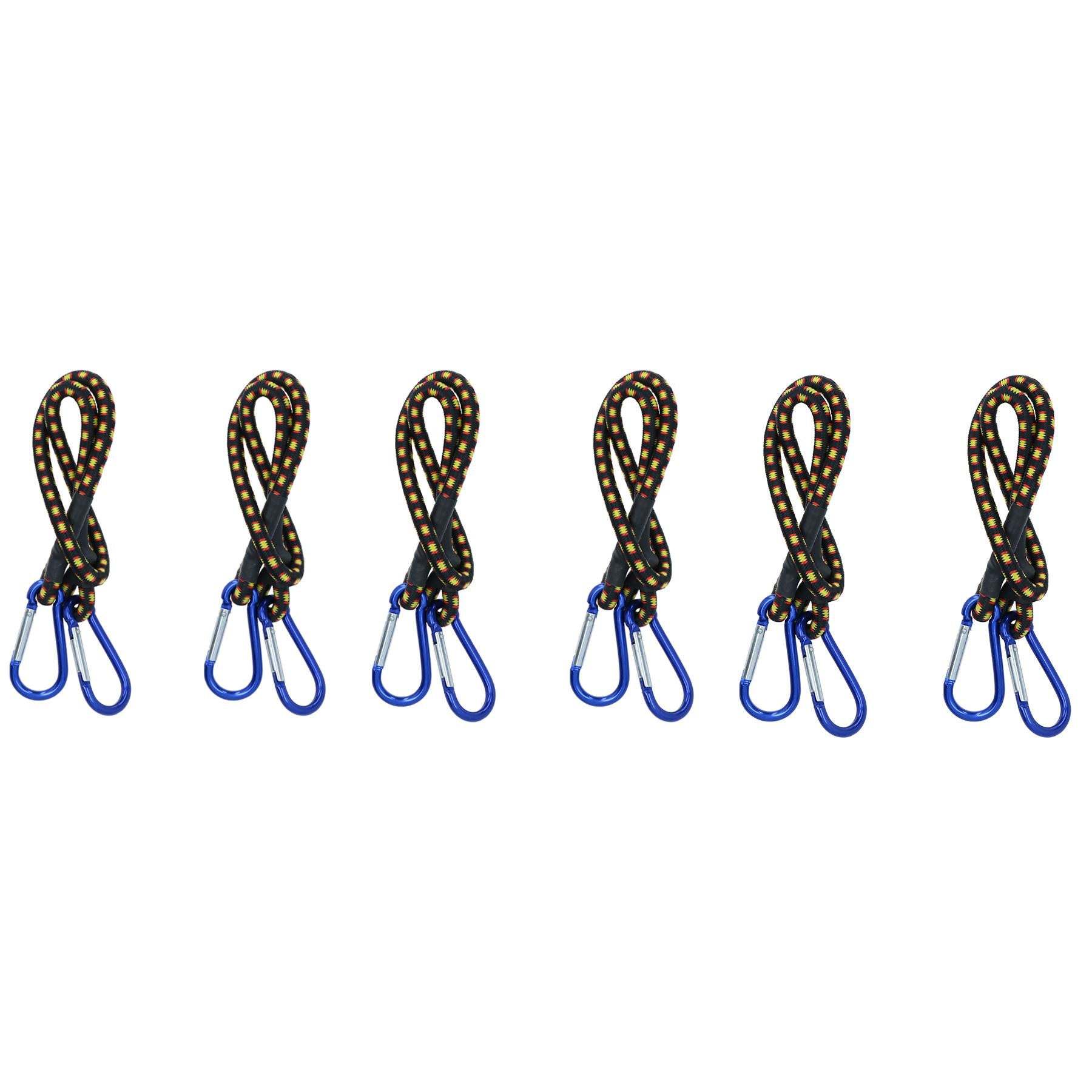 24” Bungee Strap with Aluminium Carabiners Hook Tie Down Fastener Holder