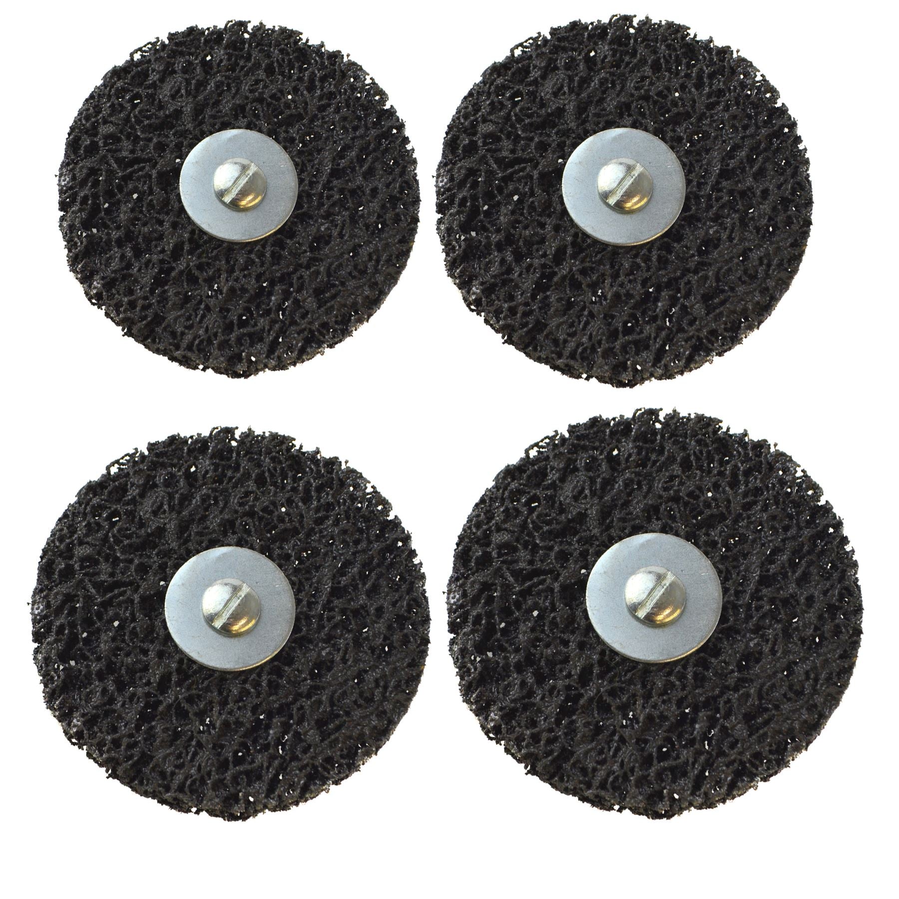 4 disques de nettoyage et de décapage de 100 mm pour éliminer les projections de peinture antirouille et de soudure, tige de 6 mm
