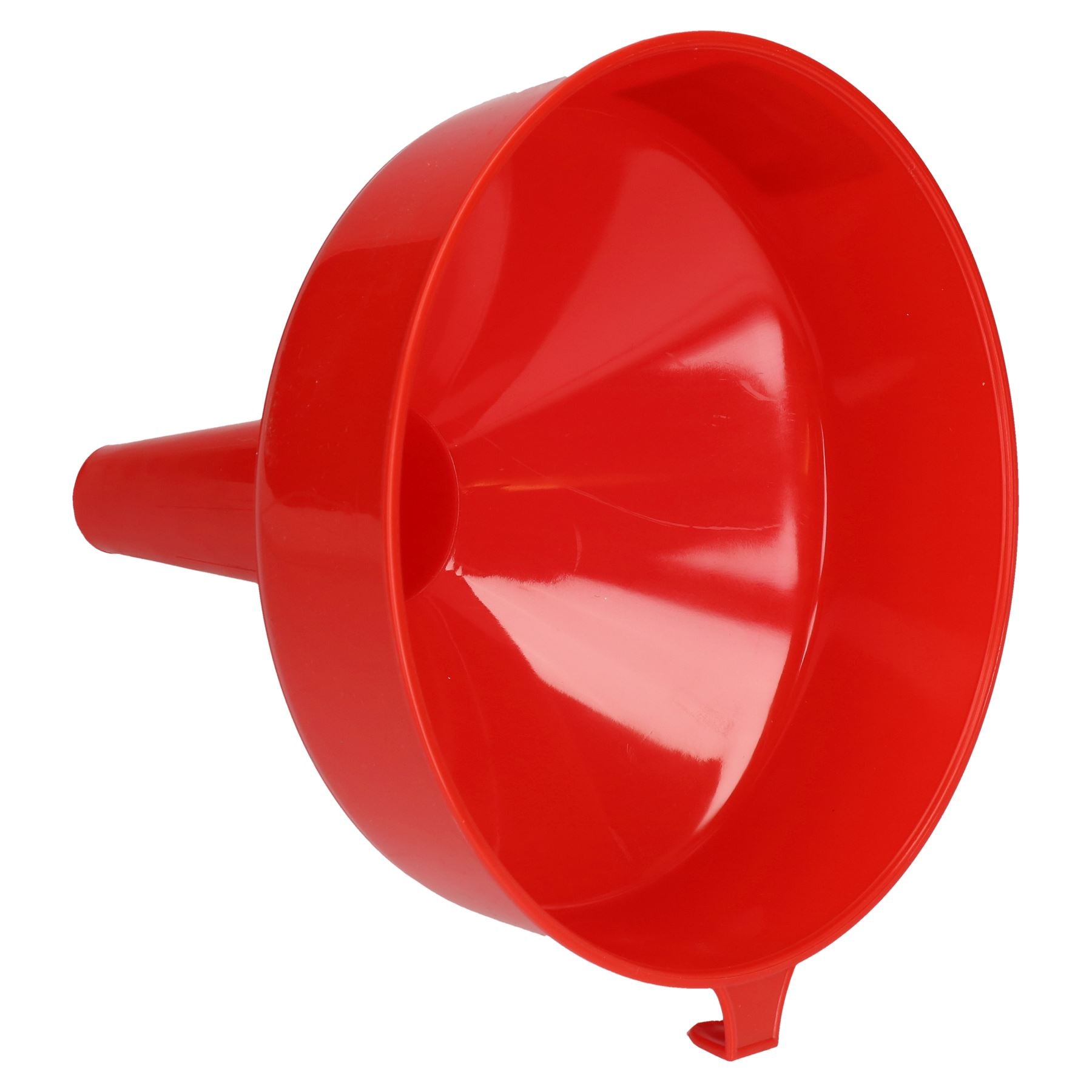 8" Wide Plastic Fuel Funnel With Fixed Spout Suitable For Petrol Diesel Water Oil