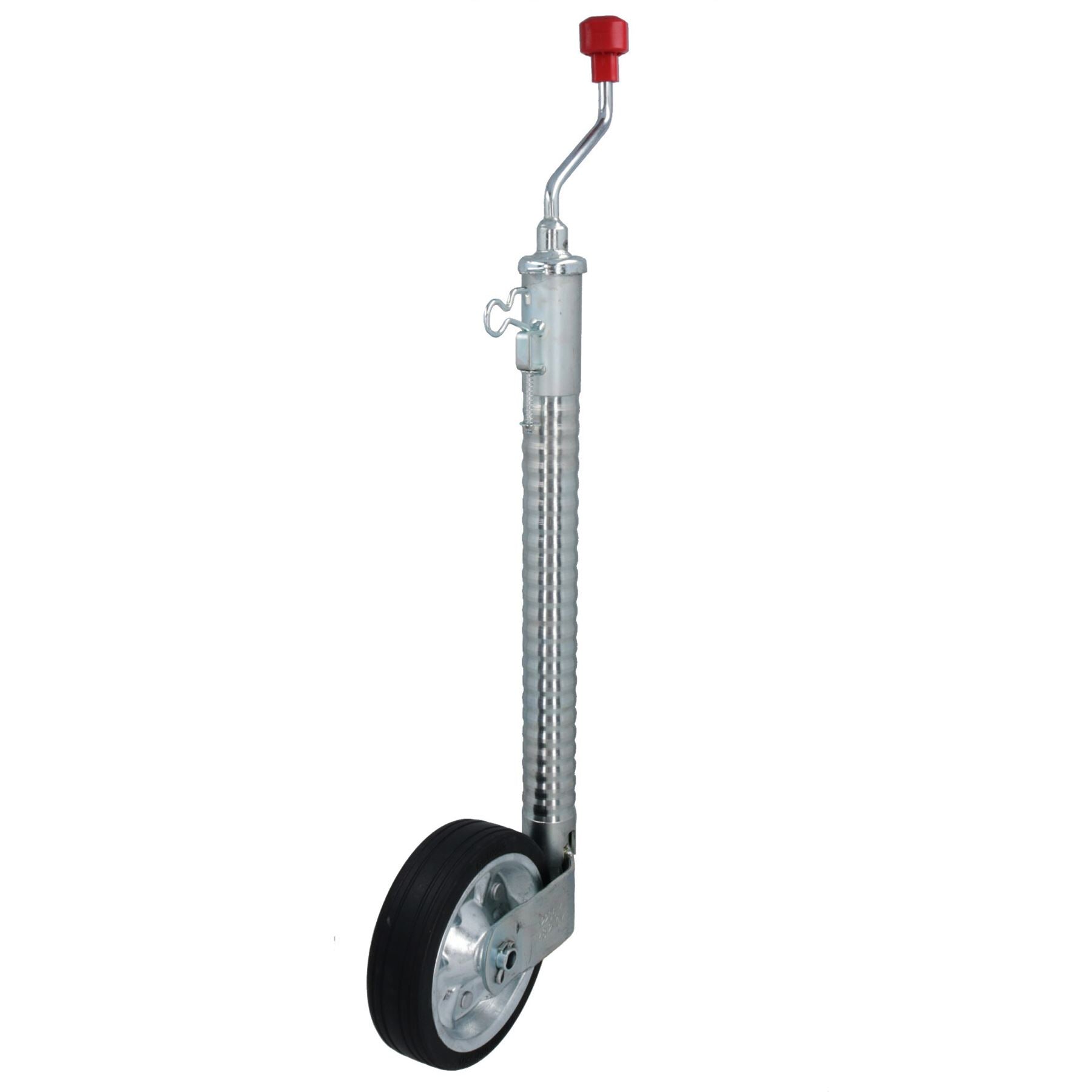 Roue jockey de remorque à nervures de 48 mm pour charges lourdes, poids maximal de 750 kg