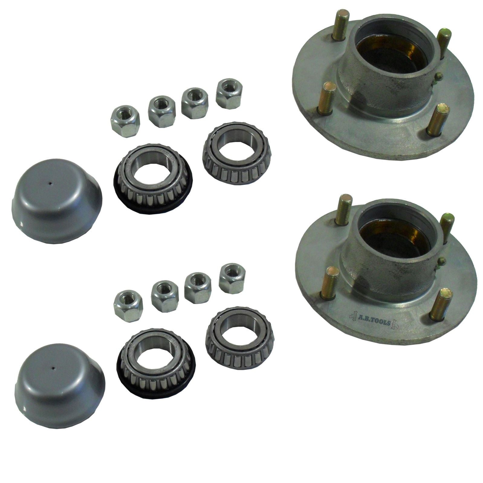 750kg Trailer Suspension Units Wheels Tyre 145 x 10" 4PLY 4"PCD 4 Stud Hub Bearing