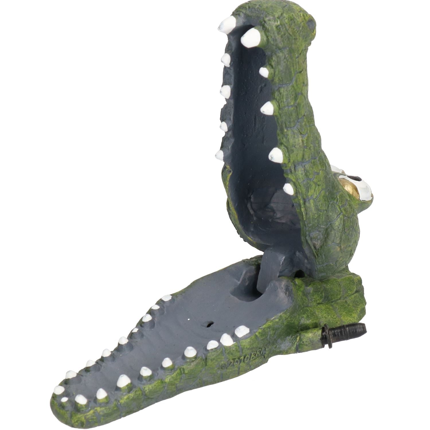 Aquatische Aquarium Dekor Sprudelnden Aktion Alligator Aquarium Ornament 13x6x6cm