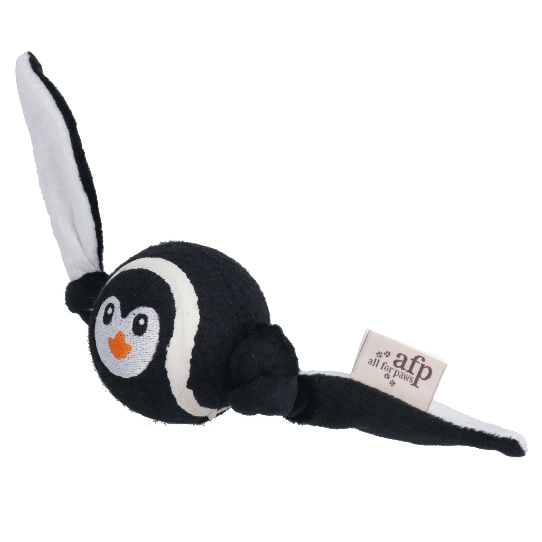 1 Medium Meta Penguin Dog Ball With Crinkle Wings Fetch Play Time Dog Gift
