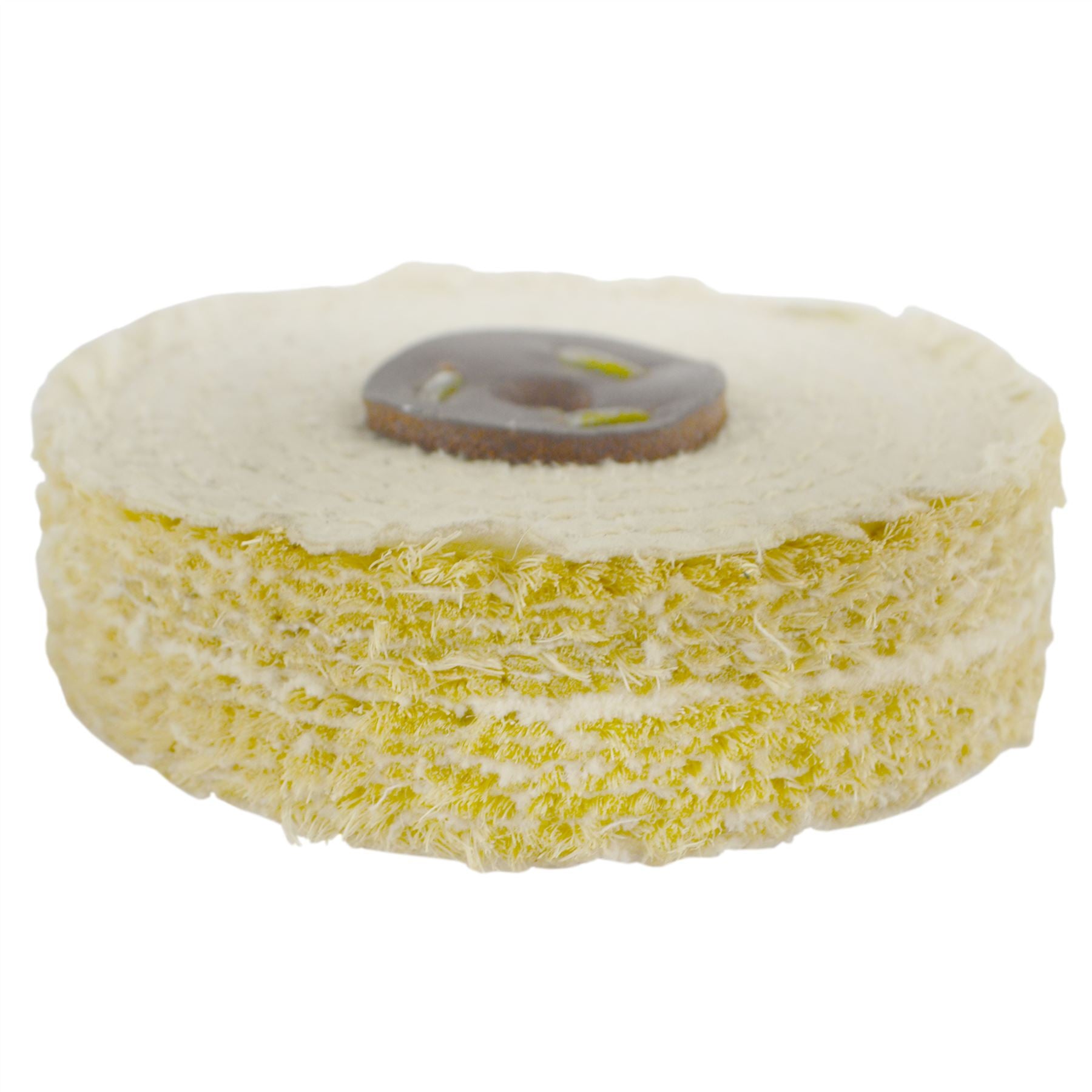 Balai de polissage à coupe rapide en sisal grossier 4" x 1" 2 rangées avec composé 250 g