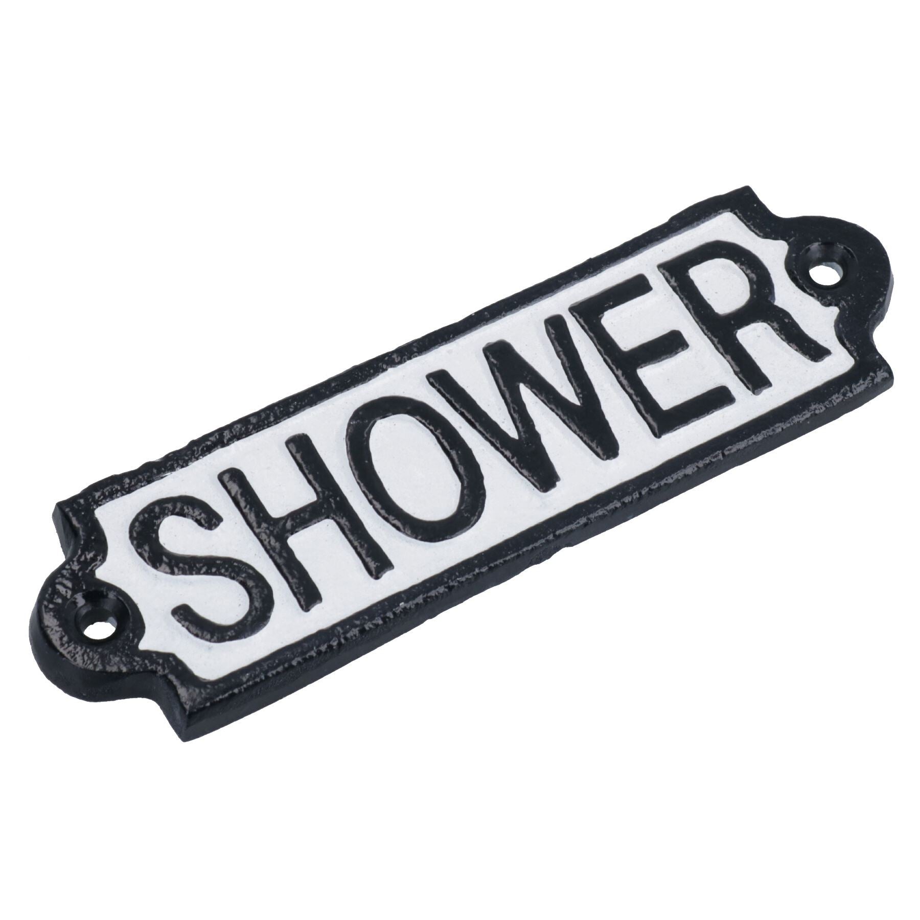 Plaque de douche en fonte pour porte, mur, maison, portail, salle de bain, hôtel