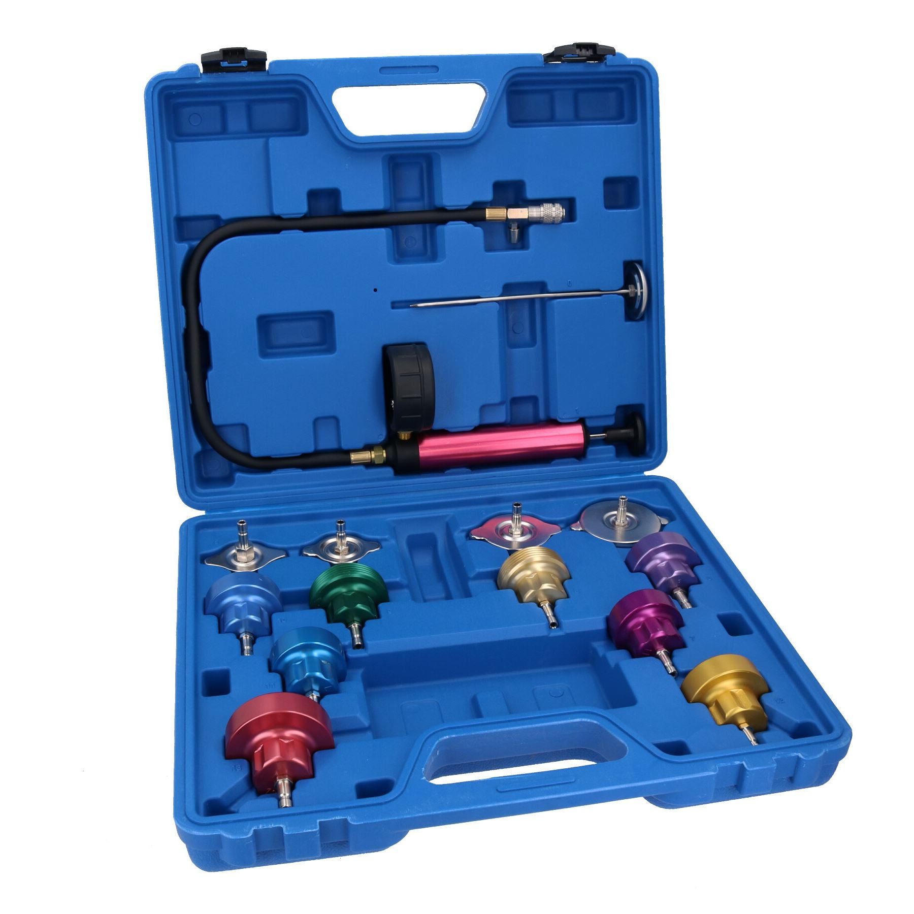 Kit de test de pression de température de refroidissement de liquide de refroidissement de radiateur 14 pièces
