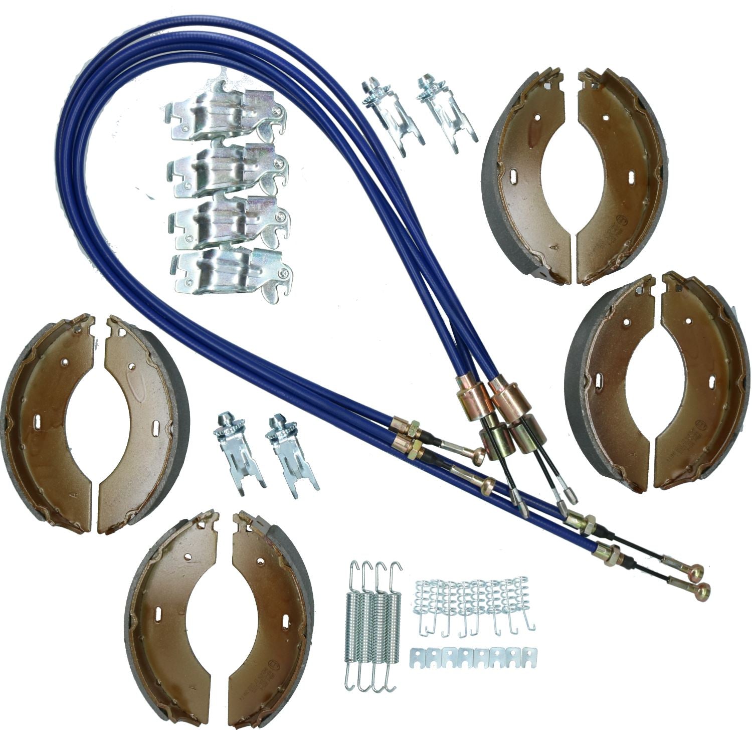 Brake Shoe & Cable Kit for Indespension B30146 B35166 Beavertail Trailer 3000kg