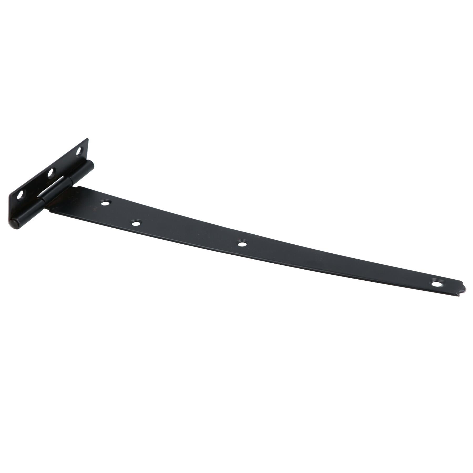 Heavy Duty T Tee Hinge For Sheds Gates Black Powder Coated Finish 4 – 18 Inch