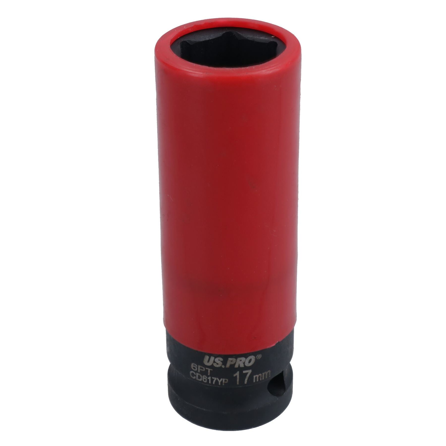 Douille pour écrou de roue en alliage métrique à double impact profond de 17 mm à paroi mince, entraînement 1/2 po