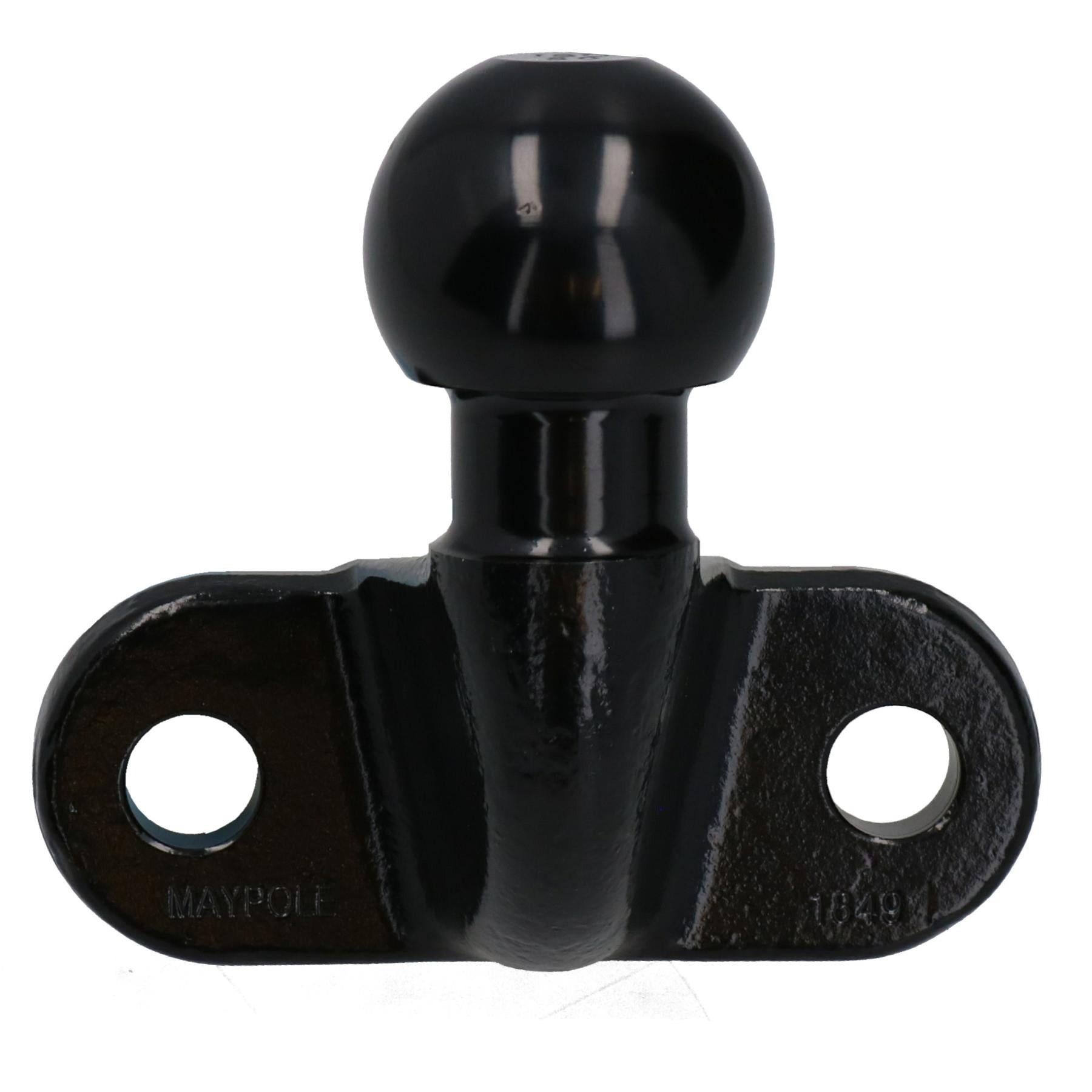 Robuste, 50 mm schwarze Anhängerkupplung für Anhängerkupplungen, Standardmontage, EU-Zulassung