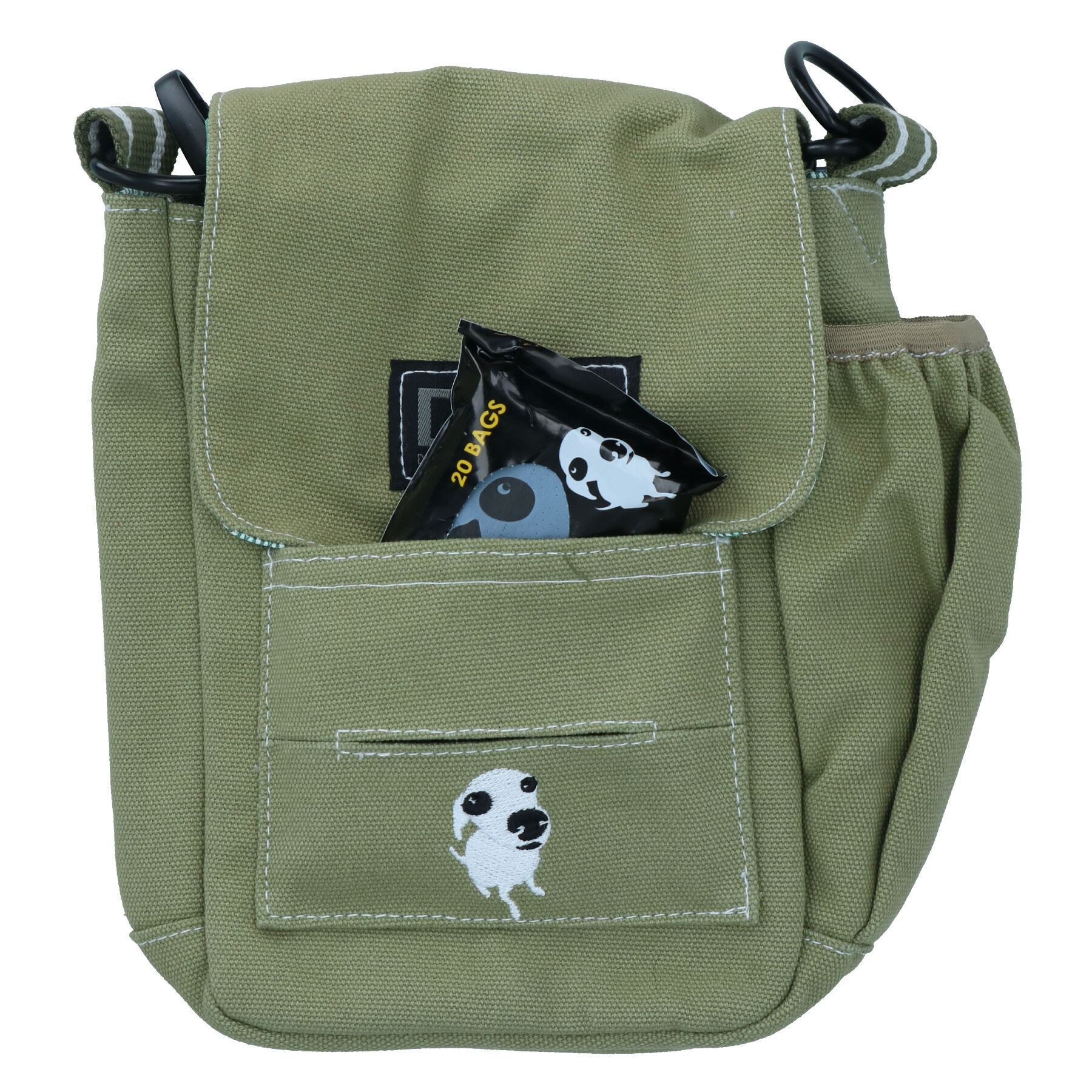 Green Dog Walking Shoulder Bag Treat Bag Dog Puppy Home Dog Lover Gift