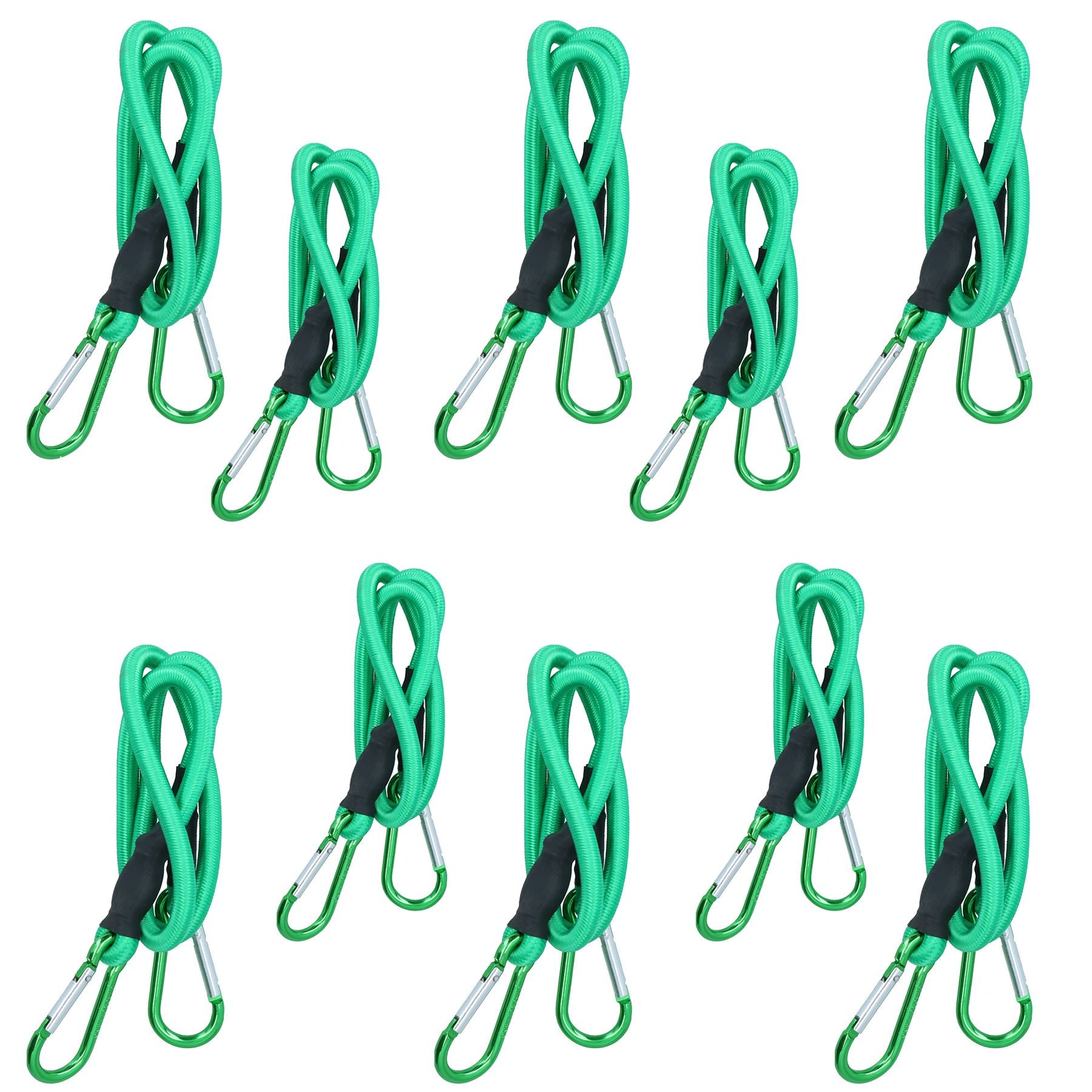 Corde élastique de 36 po avec mousquetons, cordons et attaches élastiques