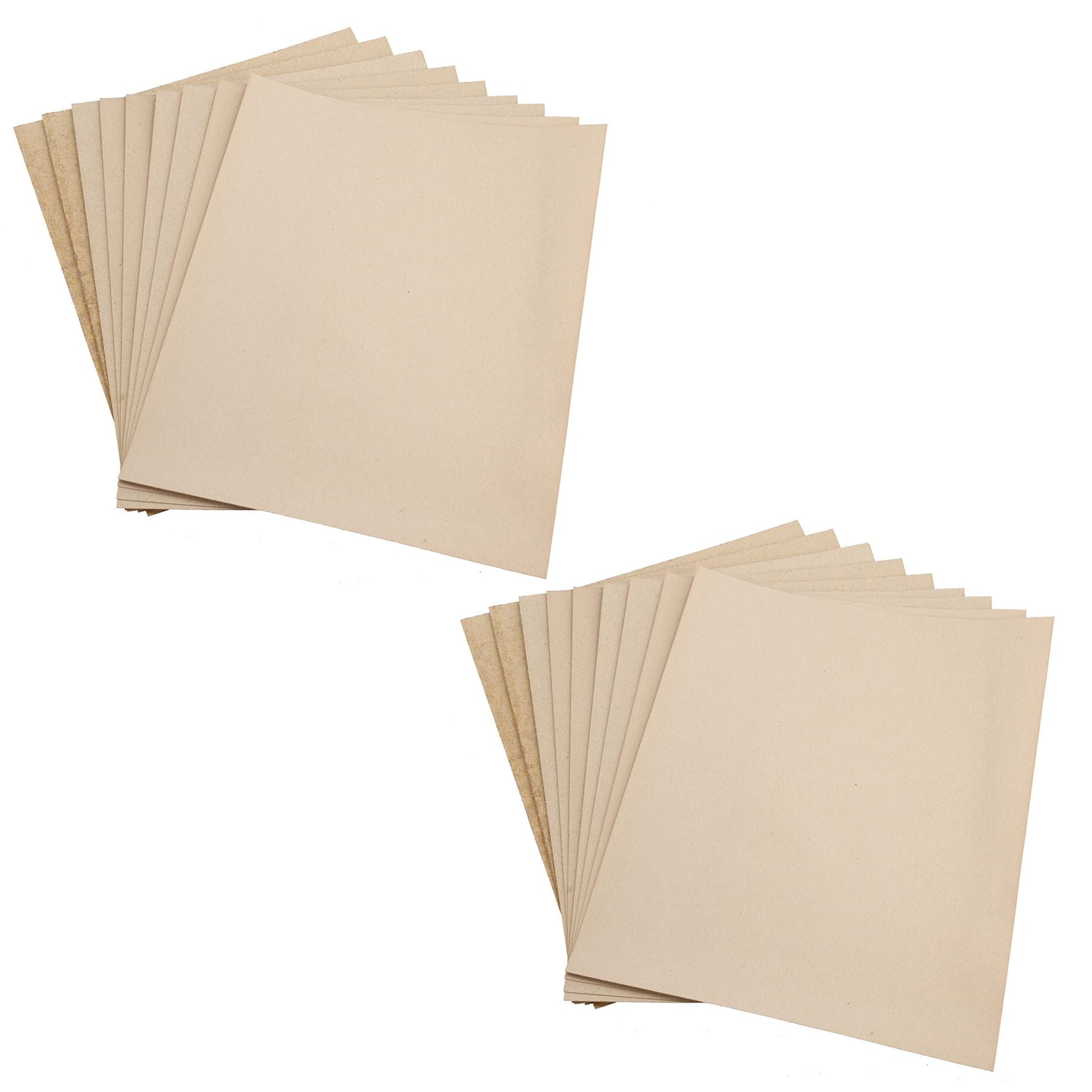 Feuilles de papier de verre à grains variés de 40 à 150 grains abrasifs mixtes
