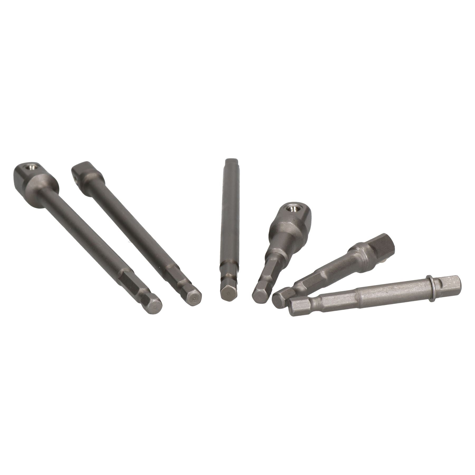 65 mm + 150 mm Stecknuss-Adapter, Sechskant-Verlängerungssatz, 1/4 Zoll, 3/8 Zoll, 1/2 Zoll, 6-teilig