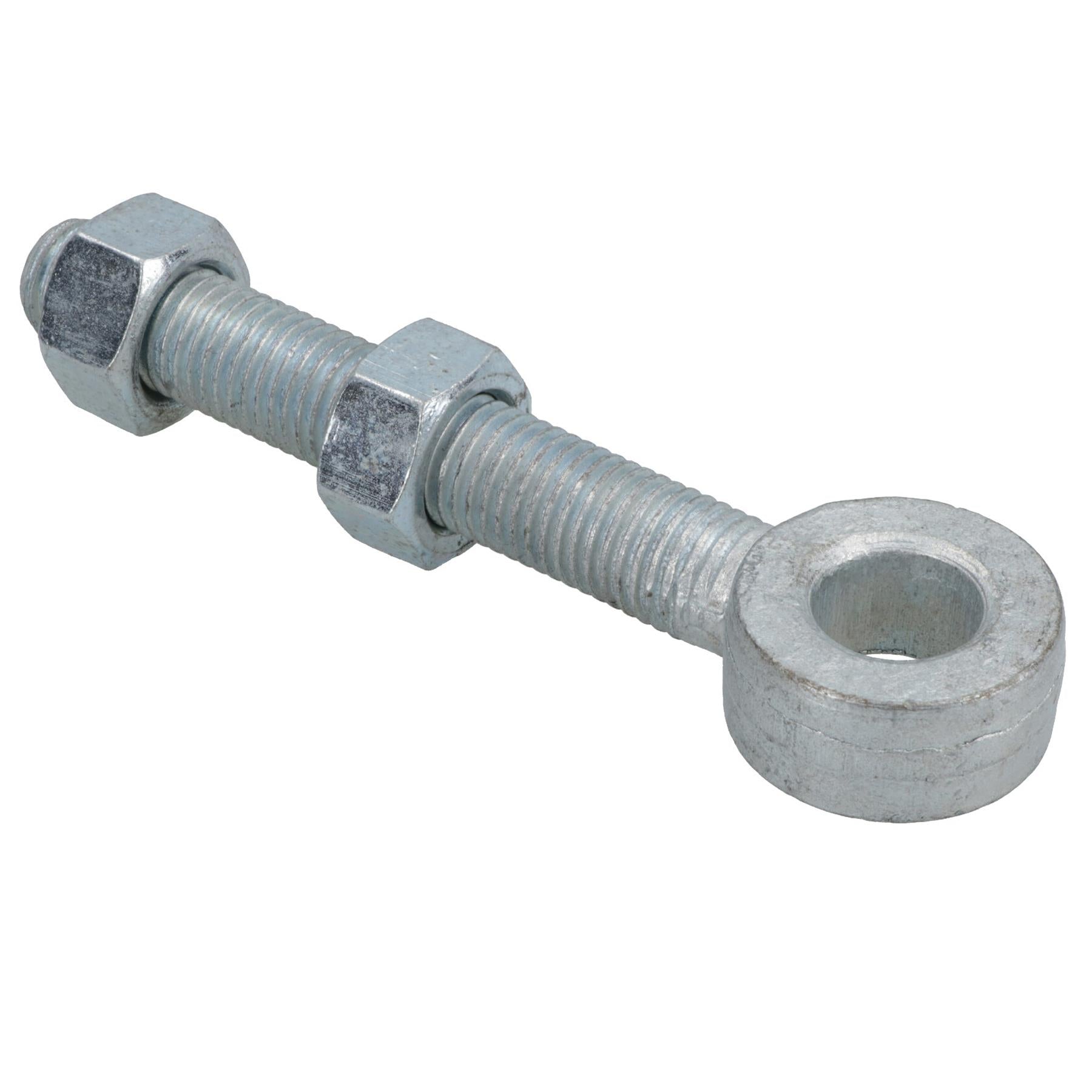 Swing Gate Long Eye Bolts Hinge + Nuts Adjustable Zinc Plated 12mm – 24mm