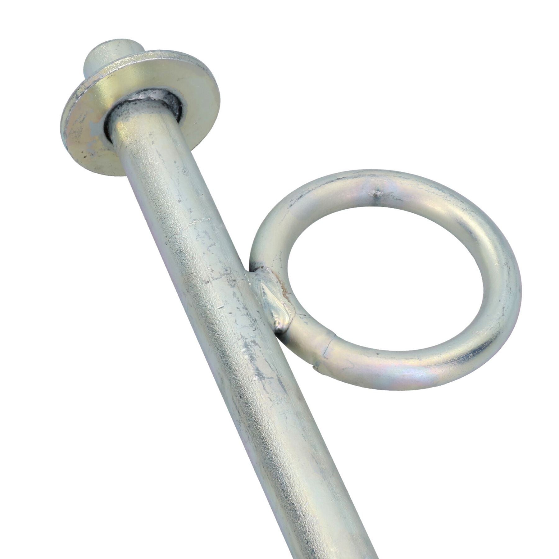 Heavy Canal Mooring Iron Peg Full Ring Galvanised Pin Cleat Anchor River Boat