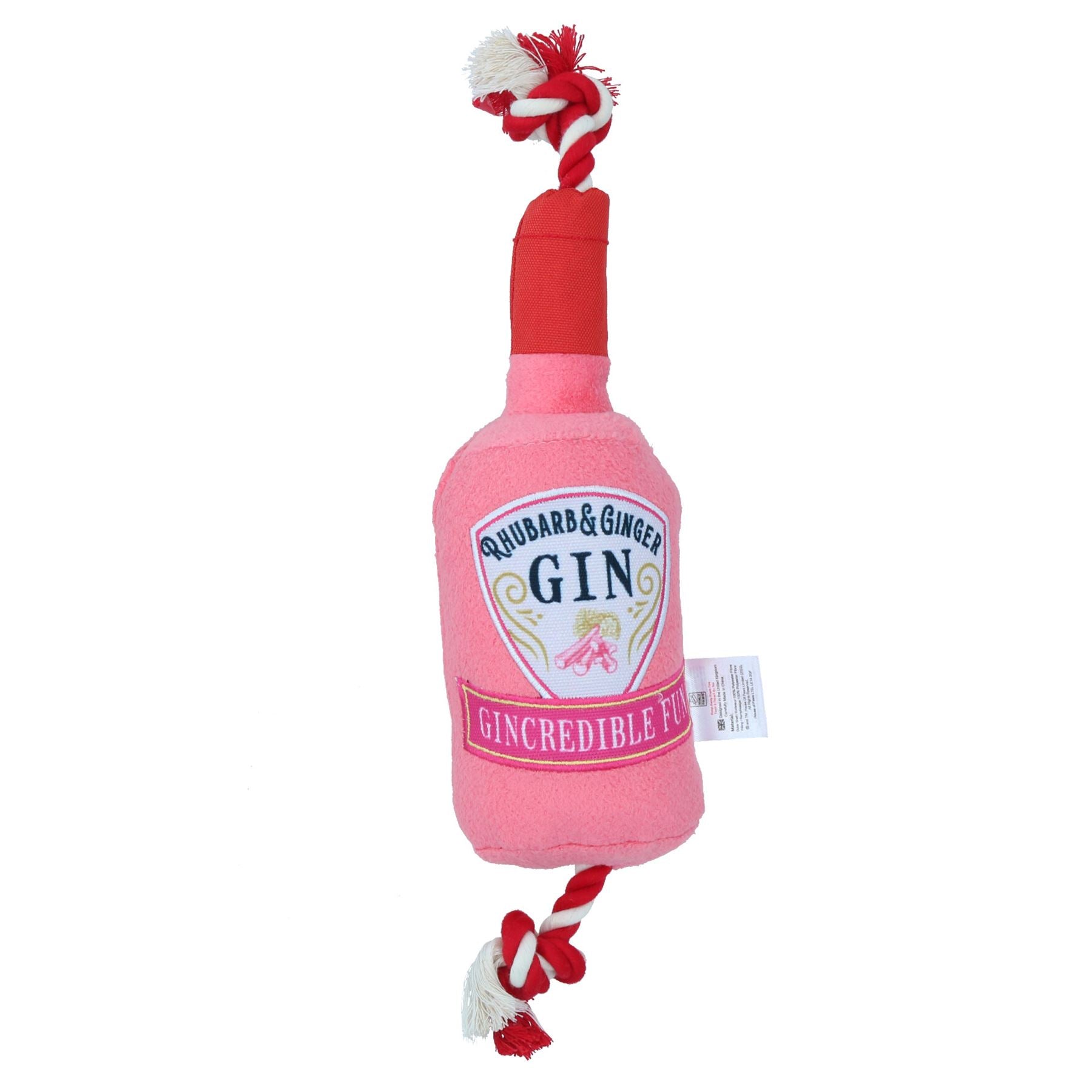 Cadeau pour chiot chien bouteille de gin rose jouet en peluche jouet en peluche doux sur le thème de la boisson cadeau