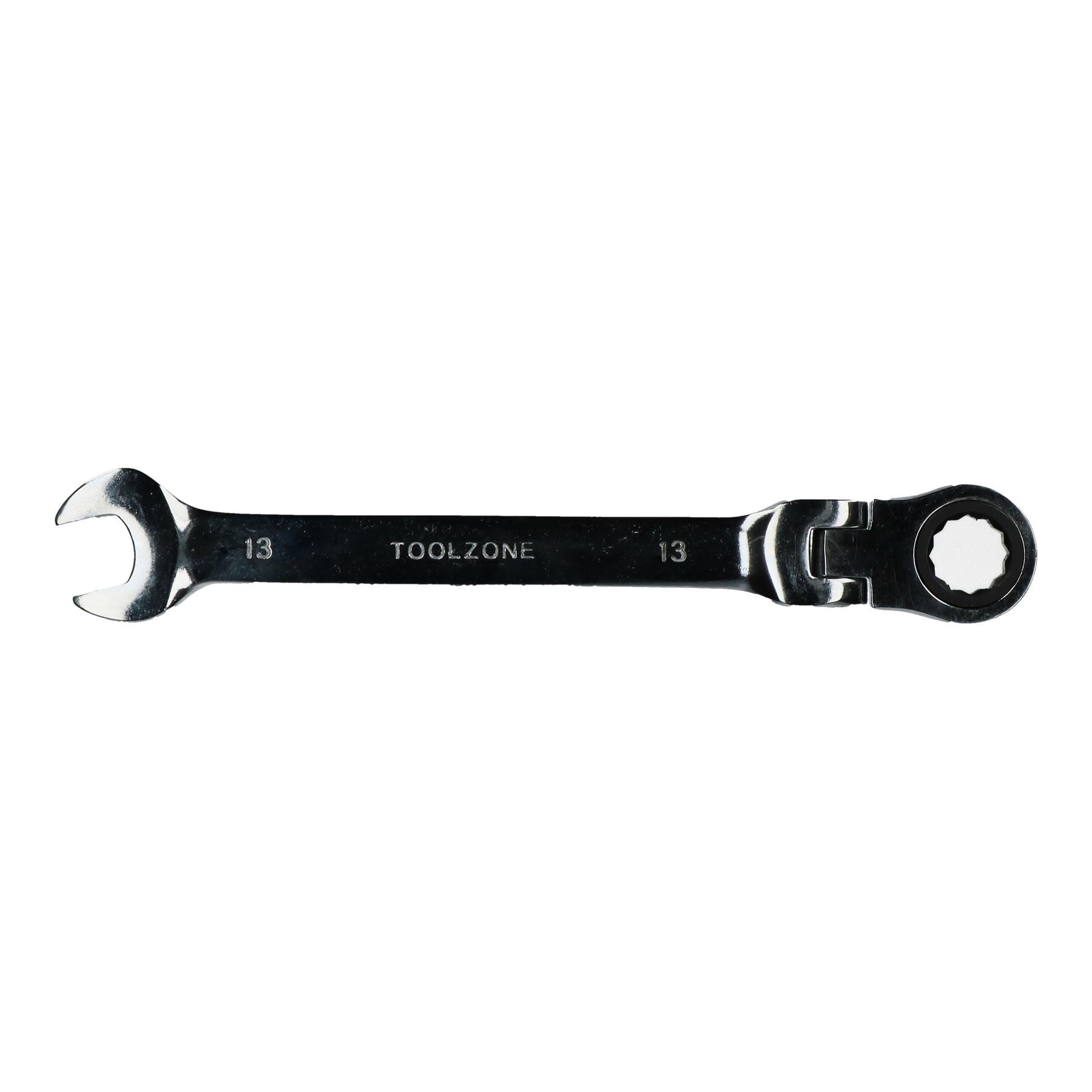 Clé mixte à cliquet flexible de 13 mm, clé métrique à 72 dents, extrémité ouverte