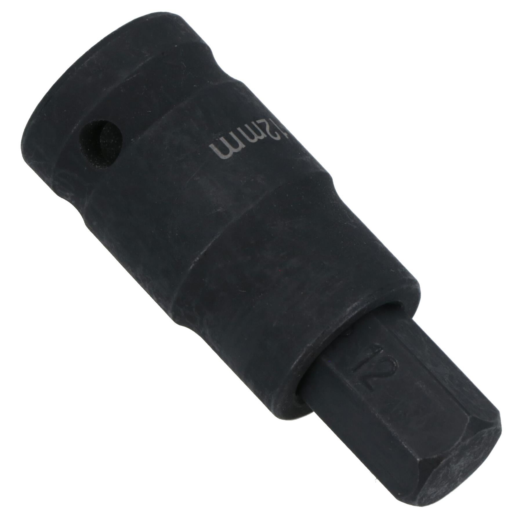 M12 x 55mm 1/2in Drive Short Impact Impacted Allen hex Key Socket 12mm
