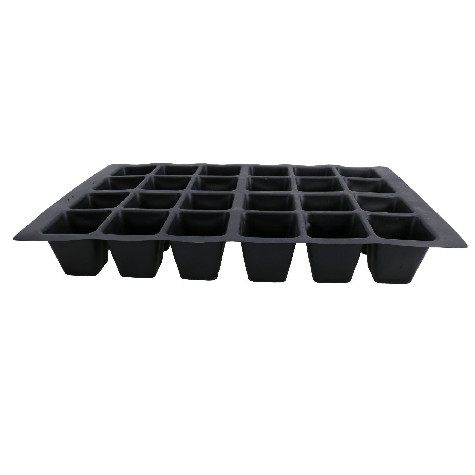 Lot de 24 plateaux pour plantes à massif, inserts en plastique, pots de germination de graines