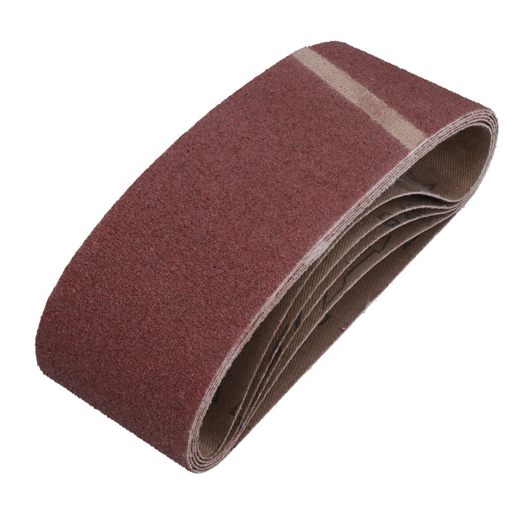 Disques abrasifs pour ponceuse à bande, grain mixte 40, 60, 80, 120, 75 mm x 457 mm