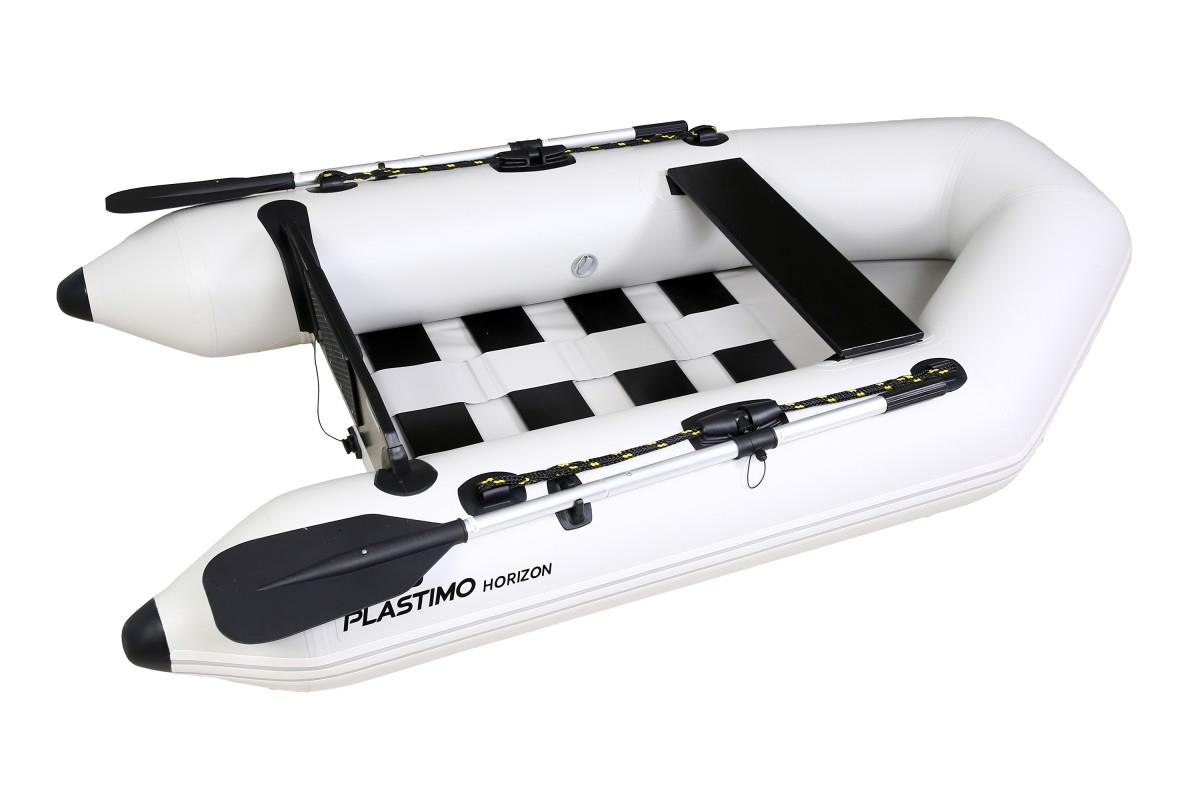 Plastimo Horizon Inflatable Tender Dinghy 2.3m Slatted Floor Boat Oars Pump